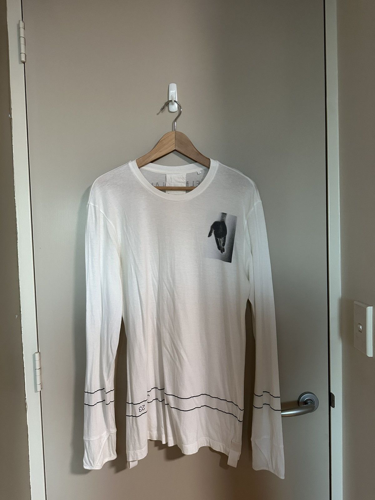 HELMUT LANG LONG SLEEVE Tee S グレー　本人期 Helmut Lang Long-Sleeve Logo Tee | HELMUTLANG.COM