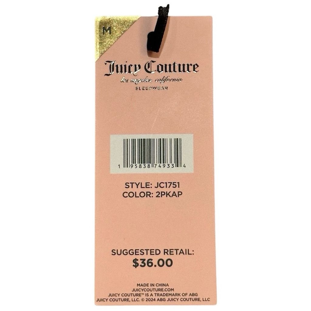 Juicy Couture Juicy Couture BLUSH PINK Velour MEDIUM Juicy Short Embossed Size 28" / US 6 / IT 42 - 3 Thumbnail