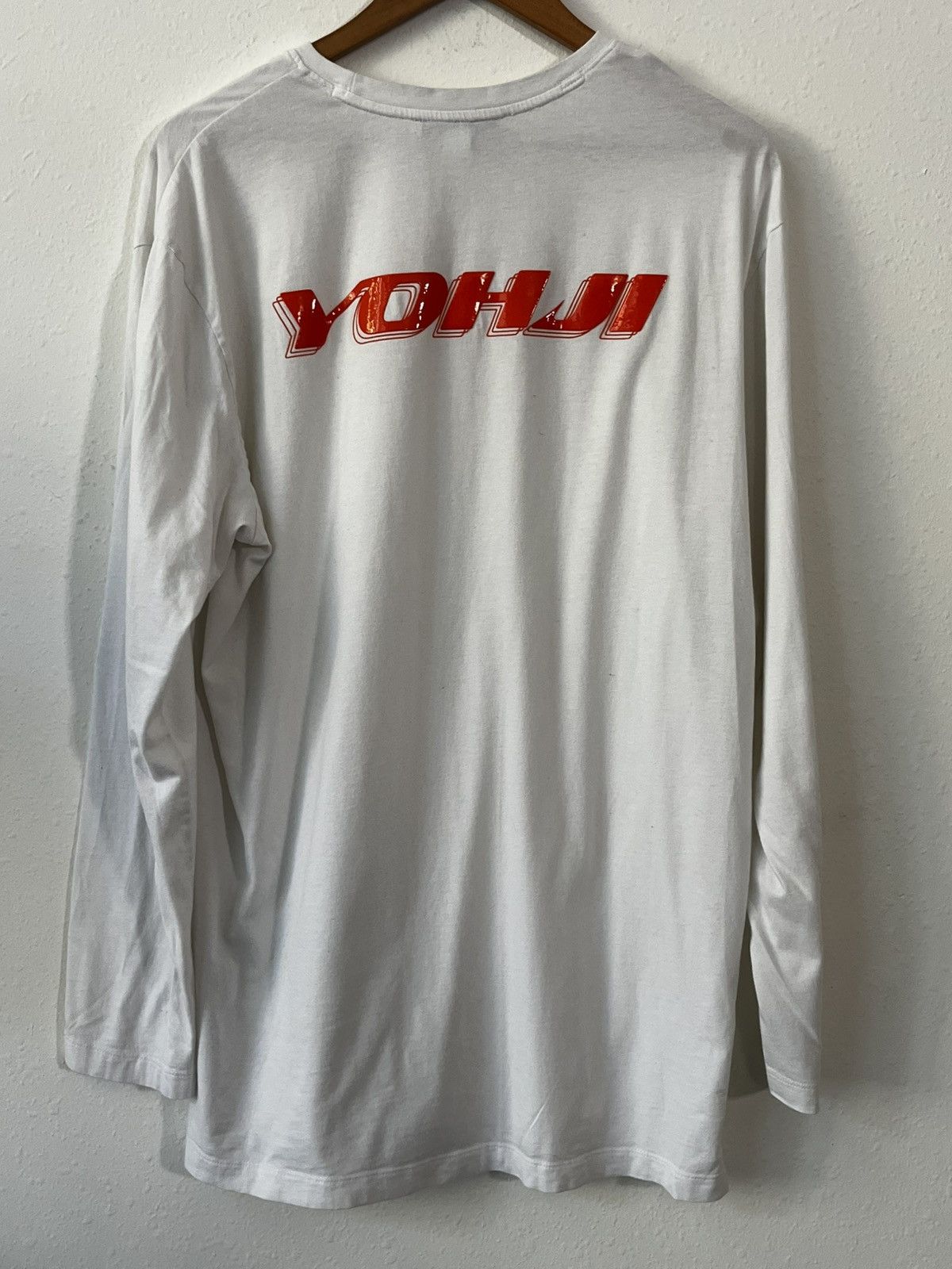 Y-3 Adidas Y3 Men White Logo Long Sleeve Shirt Size L Size US L / EU 52-54 / 3 - 4 Thumbnail
