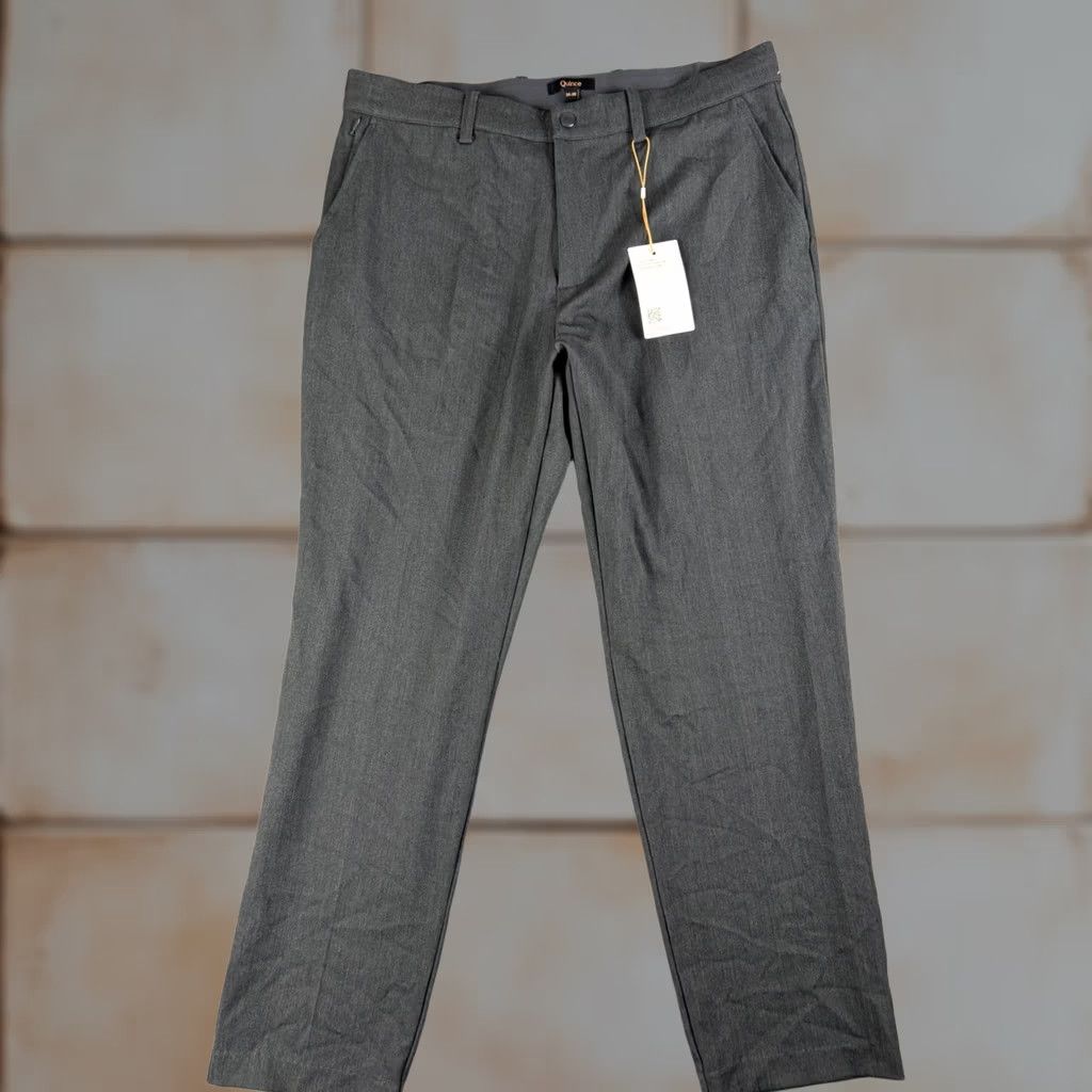 Quince Quince Pants Mens 34x28 Gray Ultra Stretch 24/7 Smart Chino Performance NEW Size US 34 / EU 50 - 1 Thumbnail