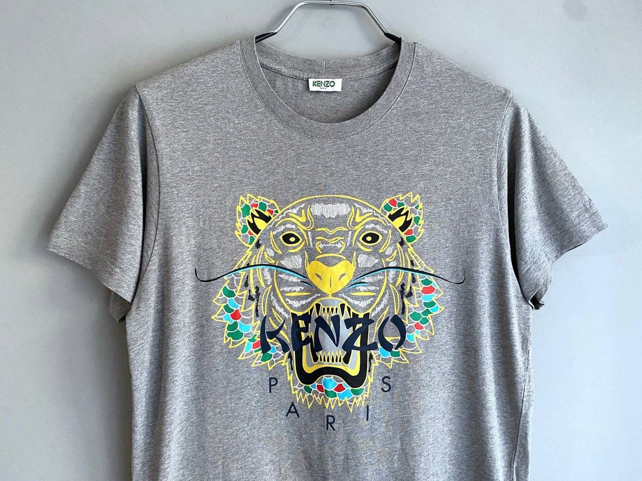 Kenzo Kenzo Paris Tiger Logo Men's Grey T-Shirt, Size S Size US S / EU 44-46 / 1 - 4 Thumbnail