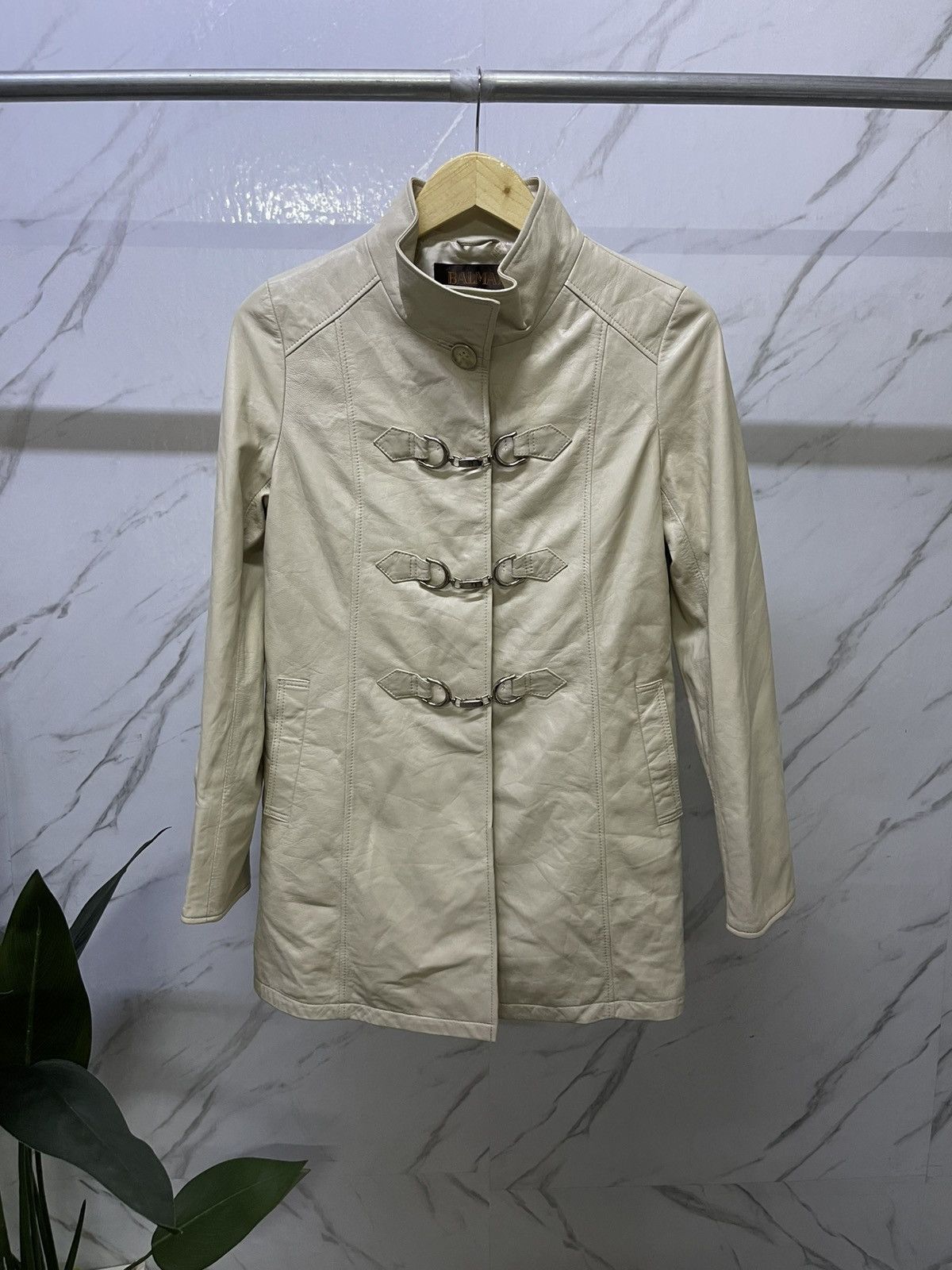 Balmain BALMAIN leather Duffle Coat Balmain Paris Size M / US 6-8 / IT 42-44 - 1 Thumbnail
