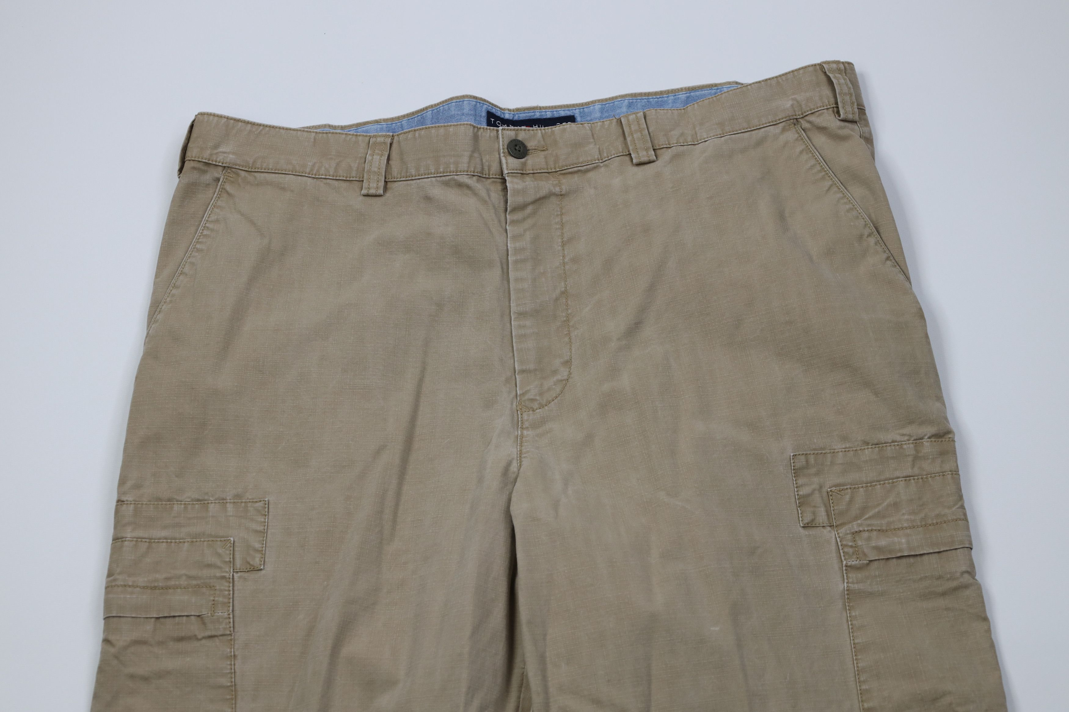 Tommy Hilfiger Vintage Y2K 2003 Tommy Hilfiger Ripstop Wide Leg Cargo Pants Size US 38 / EU 54 - 2 Thumbnail