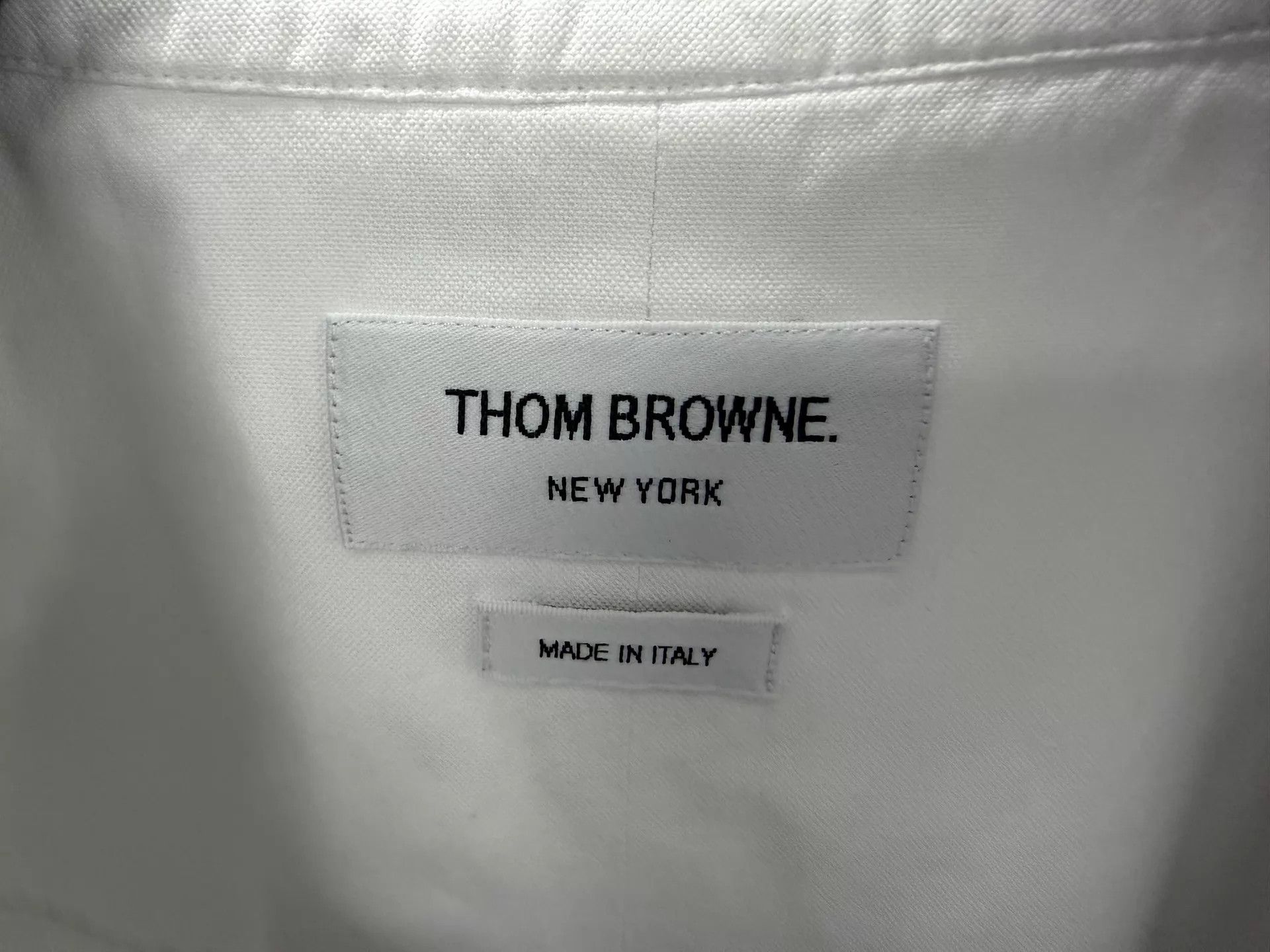 Thom Browne Thom Browne Classic 4-Bar White Oxford Shirt Size 1 Size US S / EU 44-46 / 1 - 3 Thumbnail