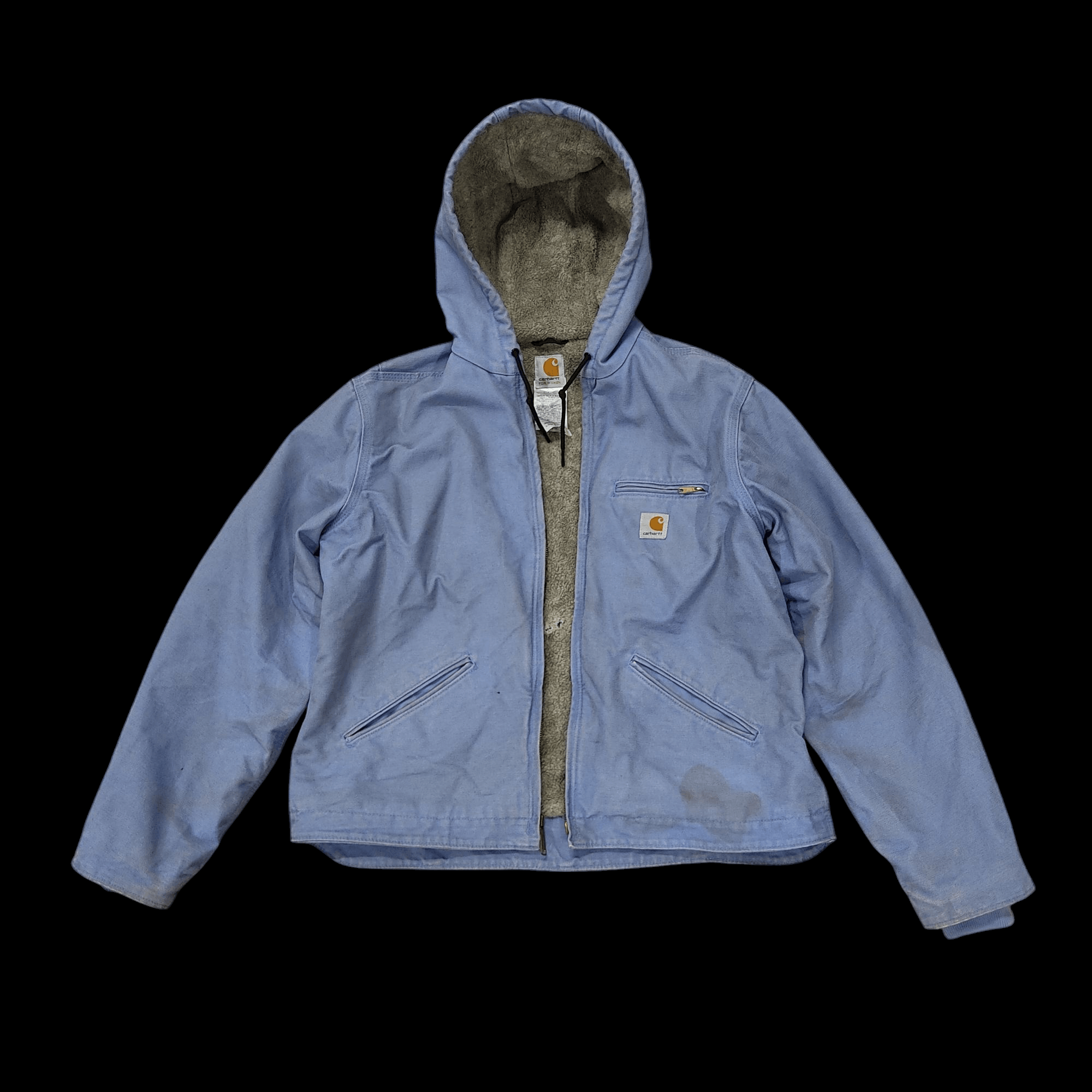 Carhartt CARHARTT Sherpa Lined Cropped Zipper Hooded Jacket Size L / US 10 / IT 46 - 3 Thumbnail