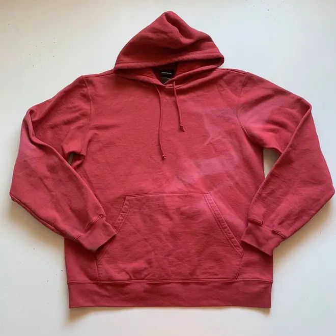 Reebok Vintage 2000s Sun Faded Blank Burgundy Pullover Hoodie Large Size US L / EU 52-54 / 3 - 1 Thumbnail