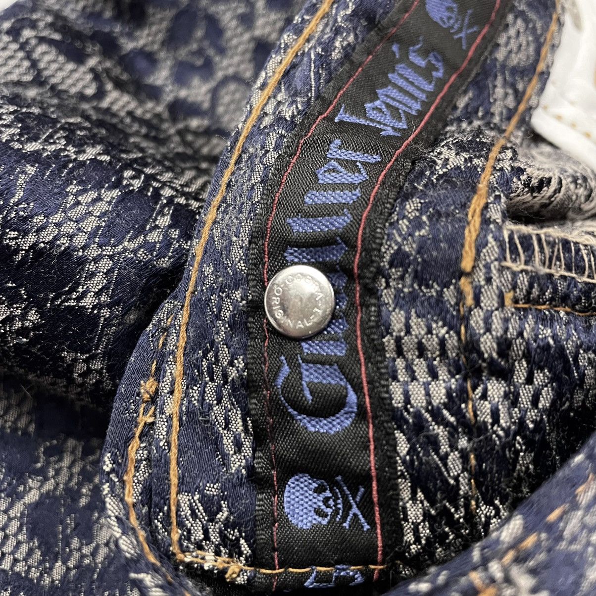 Jean Paul Gaultier 1998 Jean Paul Gaultier Lace Floral Pants Jeans Vintage Size 30" / US 8 / IT 44 - 9 Thumbnail