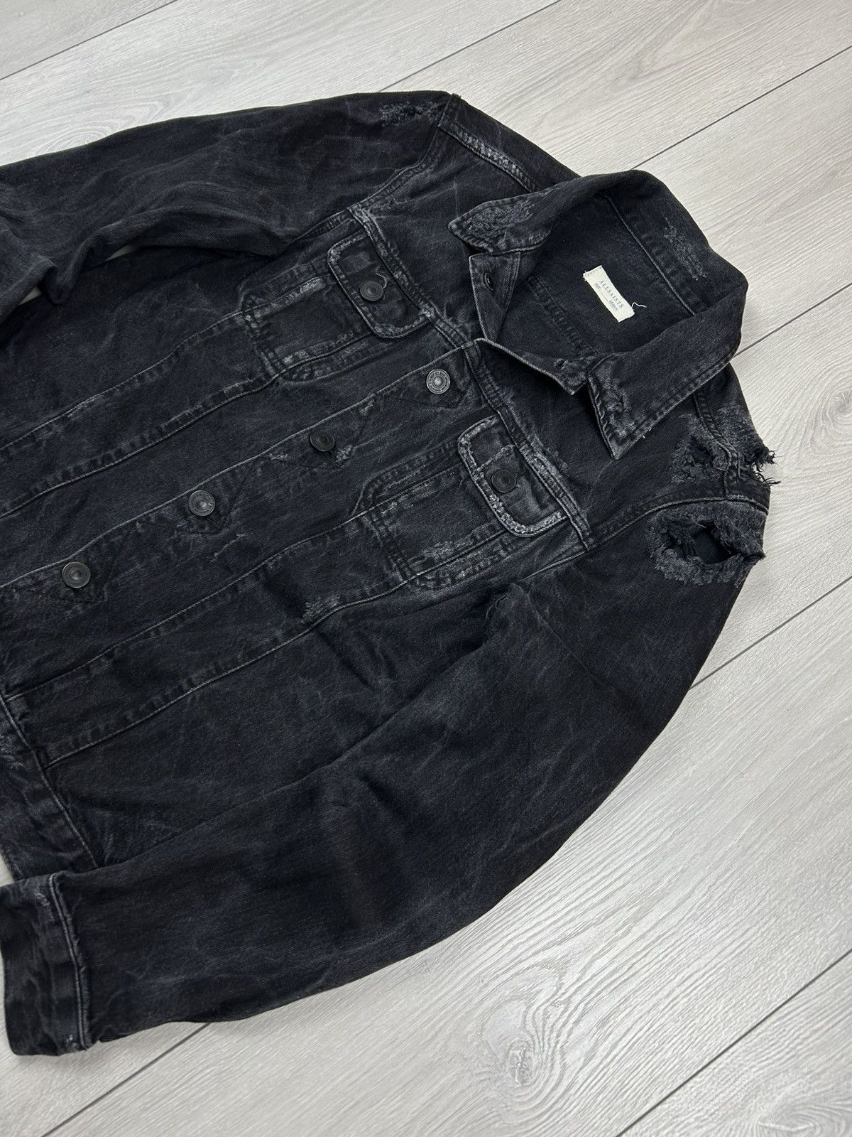 Allsaints AllSaints Men’s Snipe Denim Jeans Size M Graphite Black Size US M / EU 48-50 / 2 - 2 Thumbnail