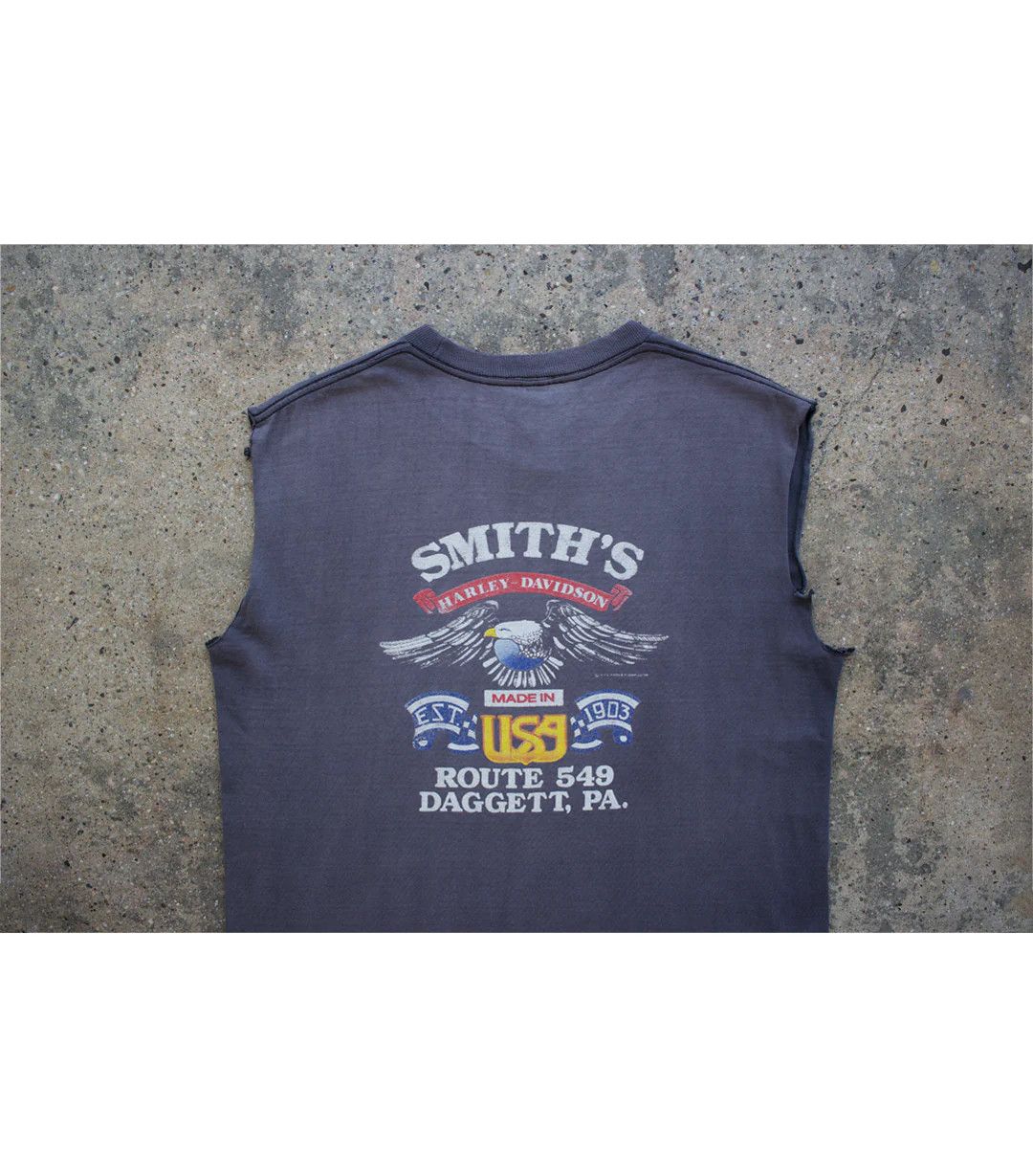 Vintage 1988 Vintage Harley Davidson - Proud Sleeveless T-Shirt Size US L / EU 52-54 / 3 - 9 Thumbnail