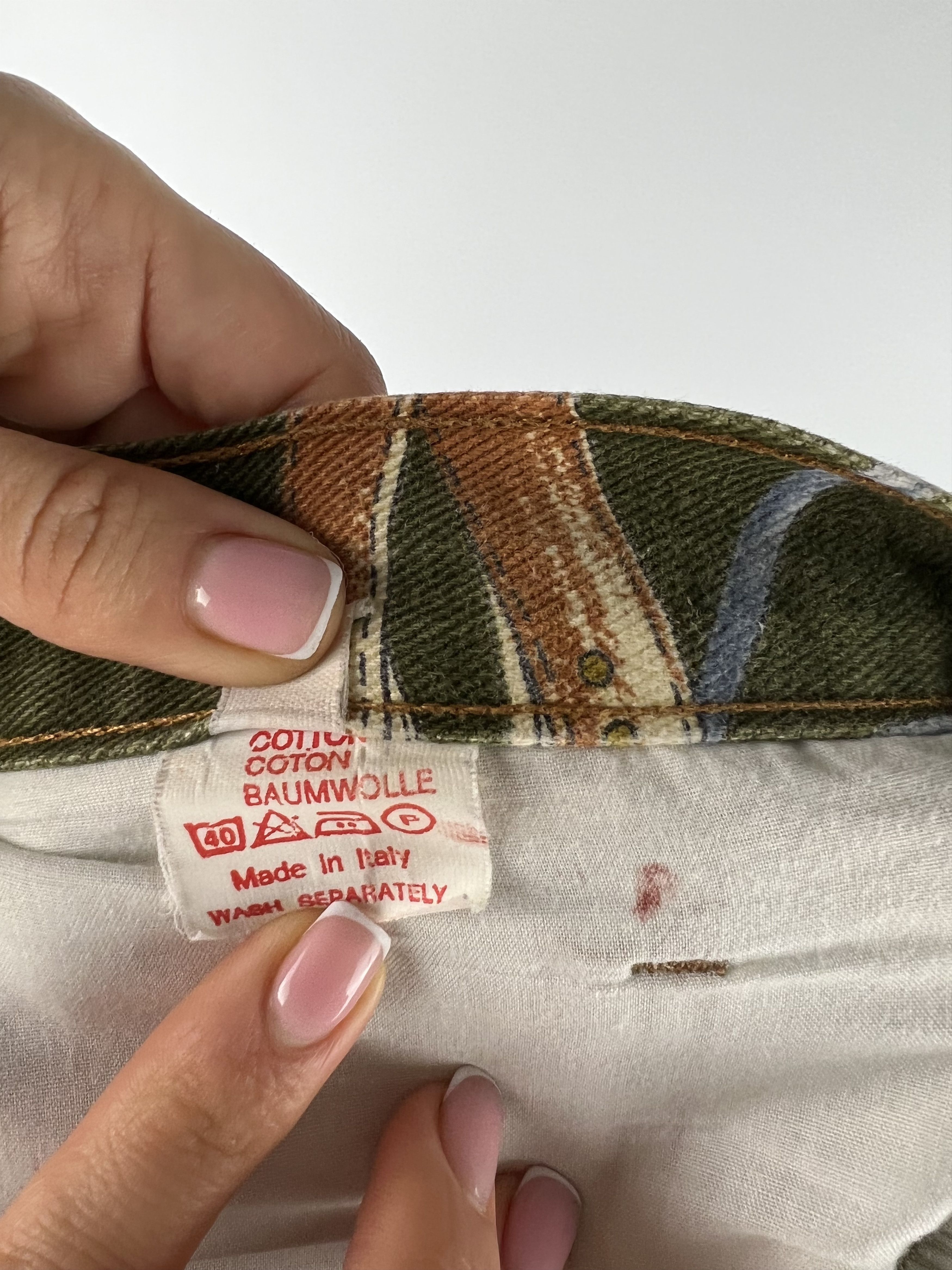 Vintage Parosh Rare Vintage Printed Jeans Size 31 Made in Italy Size 25" / US 0 / IT 36 - 9 Thumbnail