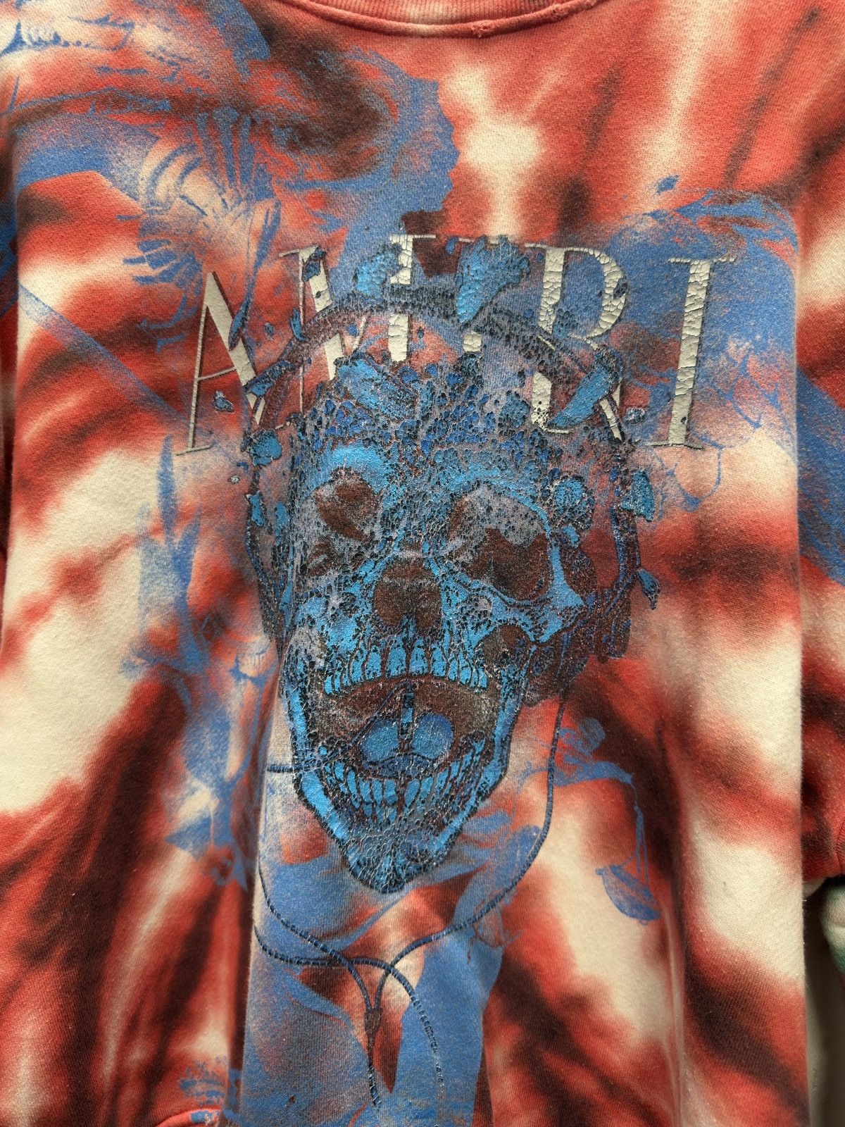 Amiri Amiri Tie Dye Skull Crewneck Size US XS / EU 42 / 0 - 2 Thumbnail