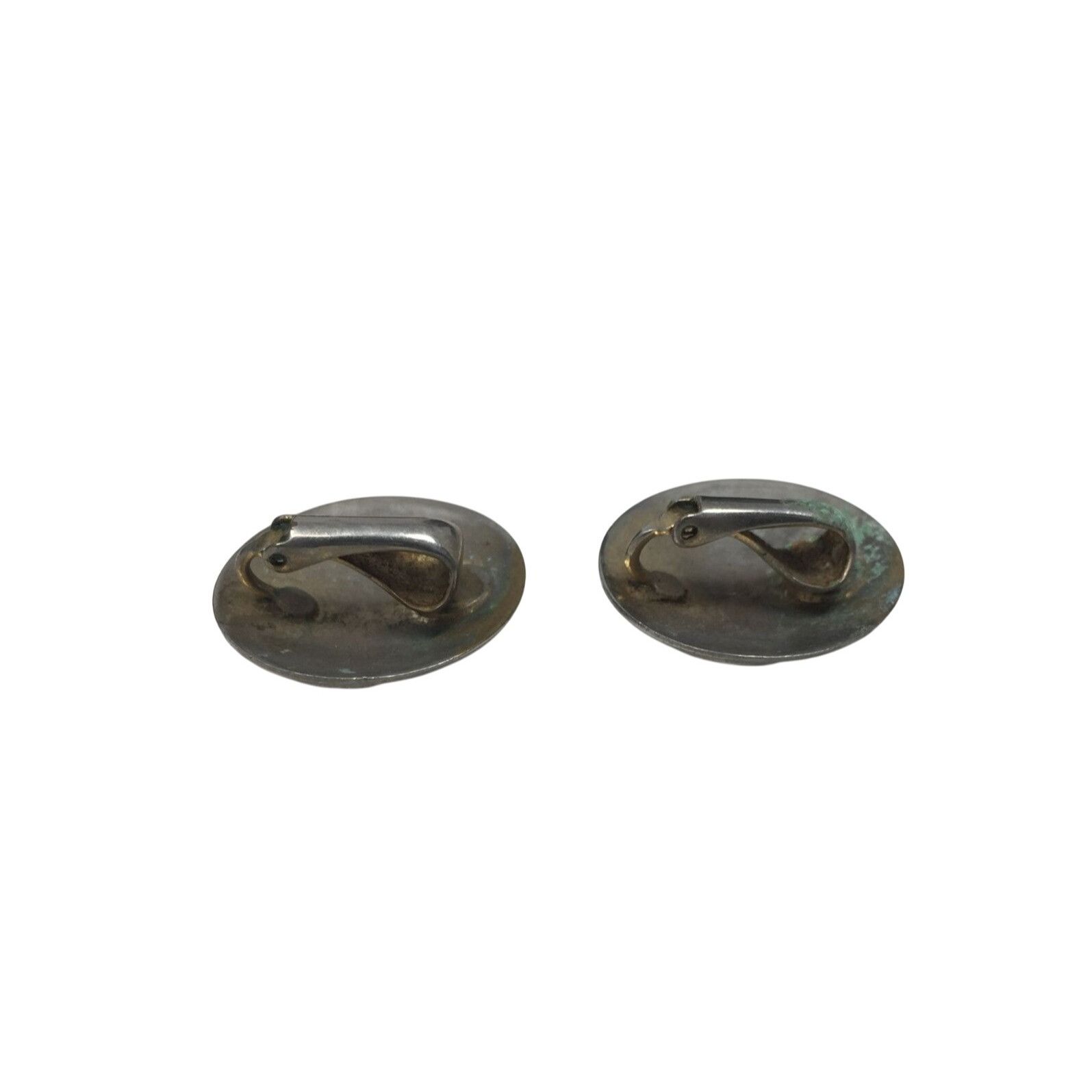 Other Women's Round Circle Clip On Earrings with Swirl Design Size ONE SIZE - 3 Thumbnail