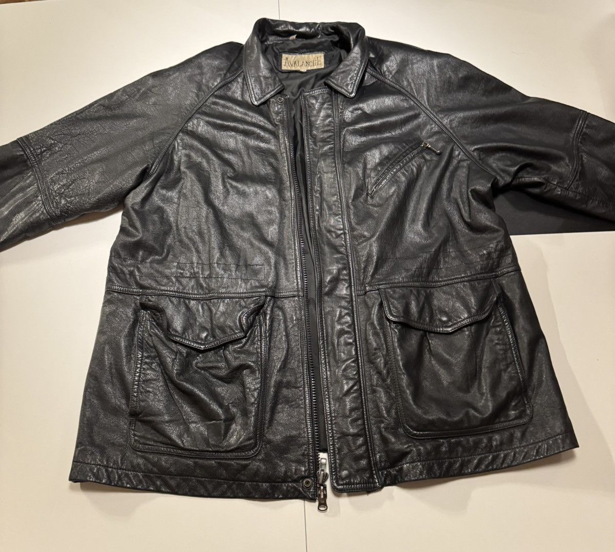 Avalanche Vintage Avalanche Unique Leather Jacket Size XL Size US XL / EU 56 / 4 - 1 Thumbnail