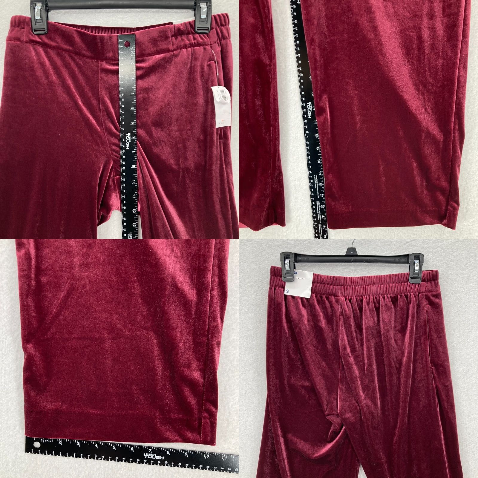 Old Navy Old Navy Womens Size Small Pink Soft Felt Fabric Wide Leg Cropped Pants NWT Size 28" / US 6 / IT 42 - 8 Thumbnail
