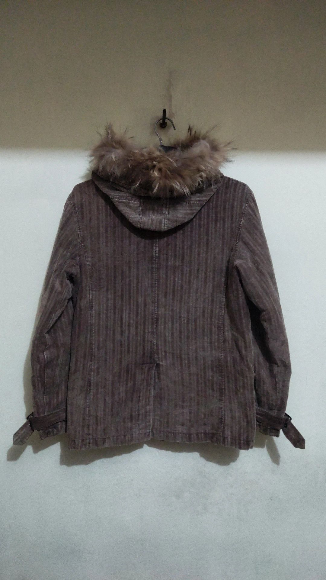 In The Attic In The Attic Raccoon Fur Hooded Corduroy Jacket Size US M / EU 48-50 / 2 - 9 Thumbnail