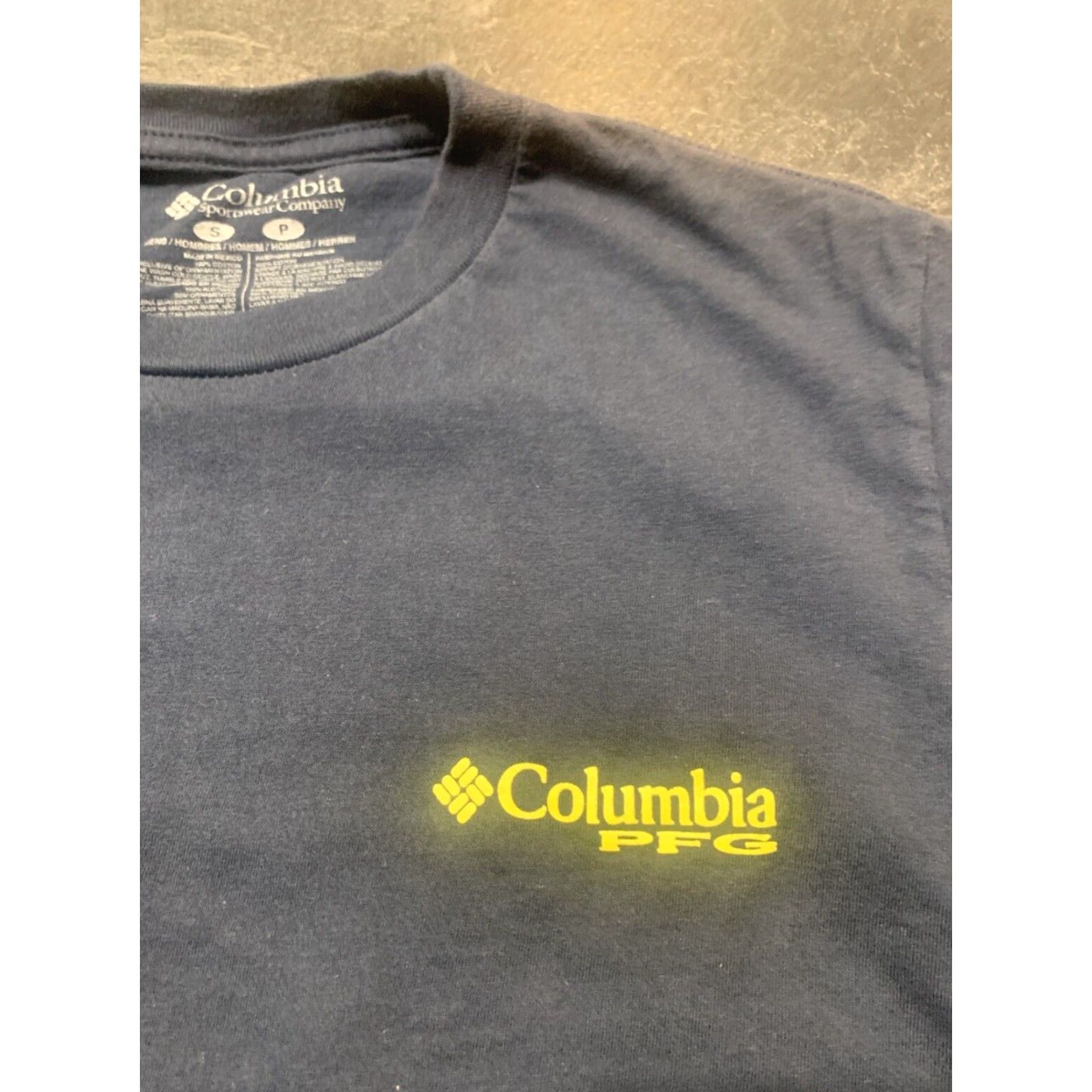 Vintage Columbia PFG T-Shirt Unisex Adults S Short Sleeve Blue Logo Graphic Beer Fish Outdoor Size US S / EU 44-46 / 1 - 4 Thumbnail