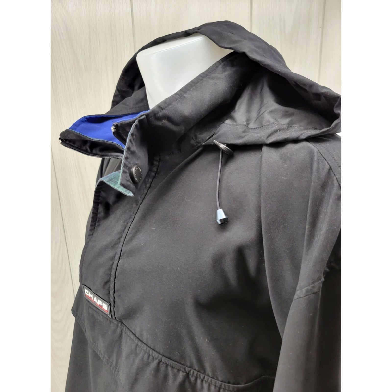 Ralph Lauren VINTAGE Chaps Ralph Lauren Mens Black 1/4 Zip Pullover Windbreaker Jacket XL Size US XL / EU 56 / 4 - 4 Thumbnail