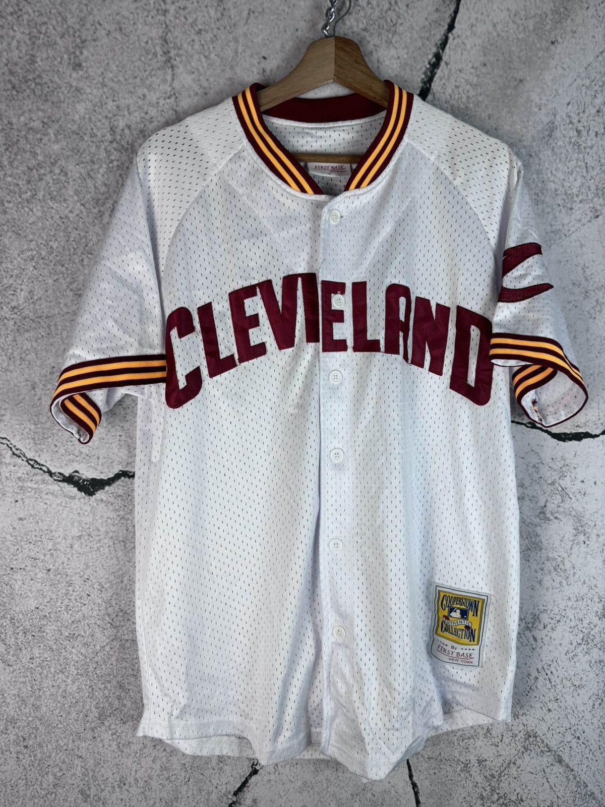 MLB Vintage 90s MLB Baseball Cleveland Indians Jersey Starter Size US L / EU 52-54 / 3 - 1 Thumbnail