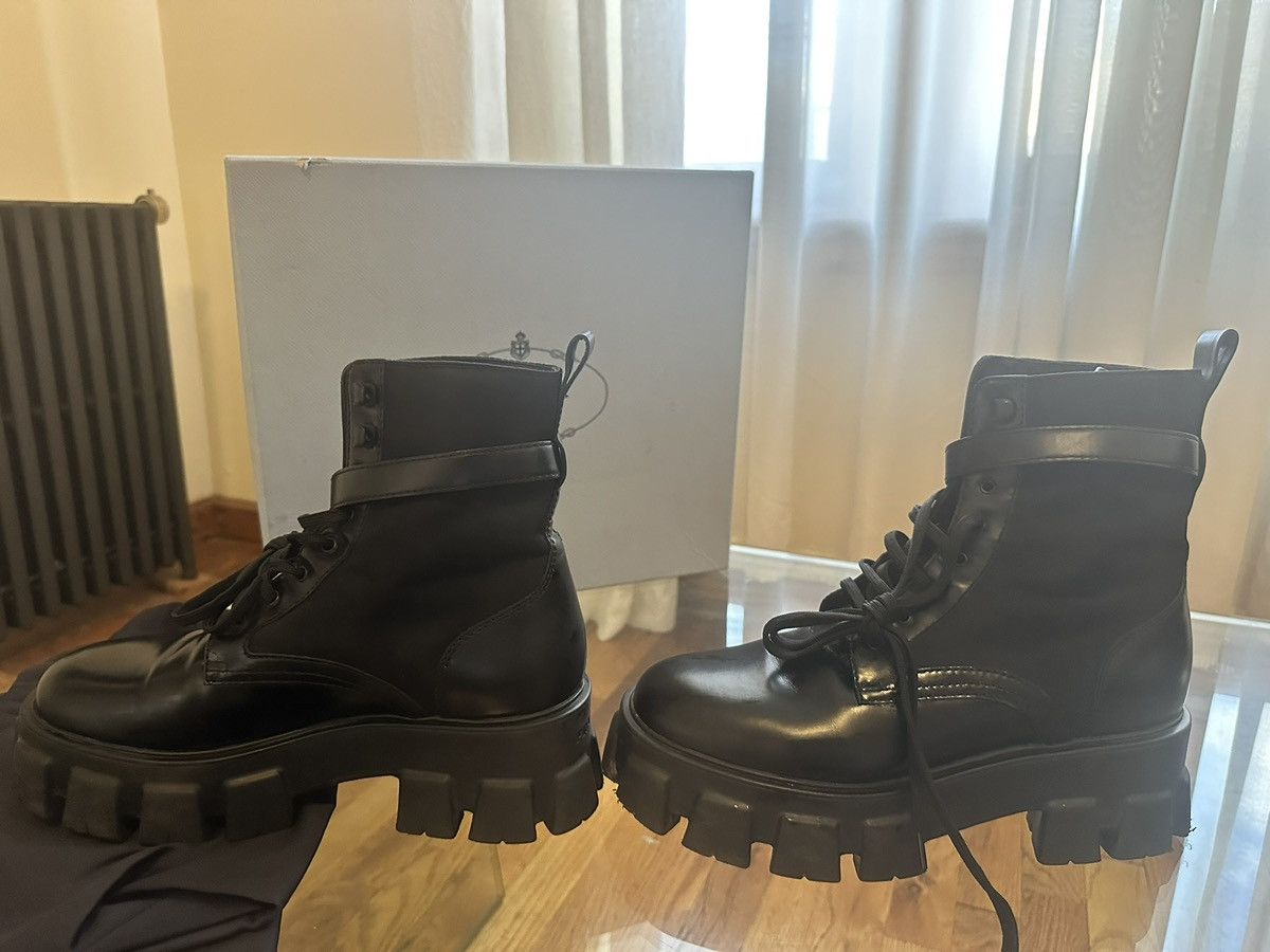 Prada Prada Monolith brushed leather and Re-Nylon boots with pouch Size US 10.5 / IT 40.5 - 5 Thumbnail