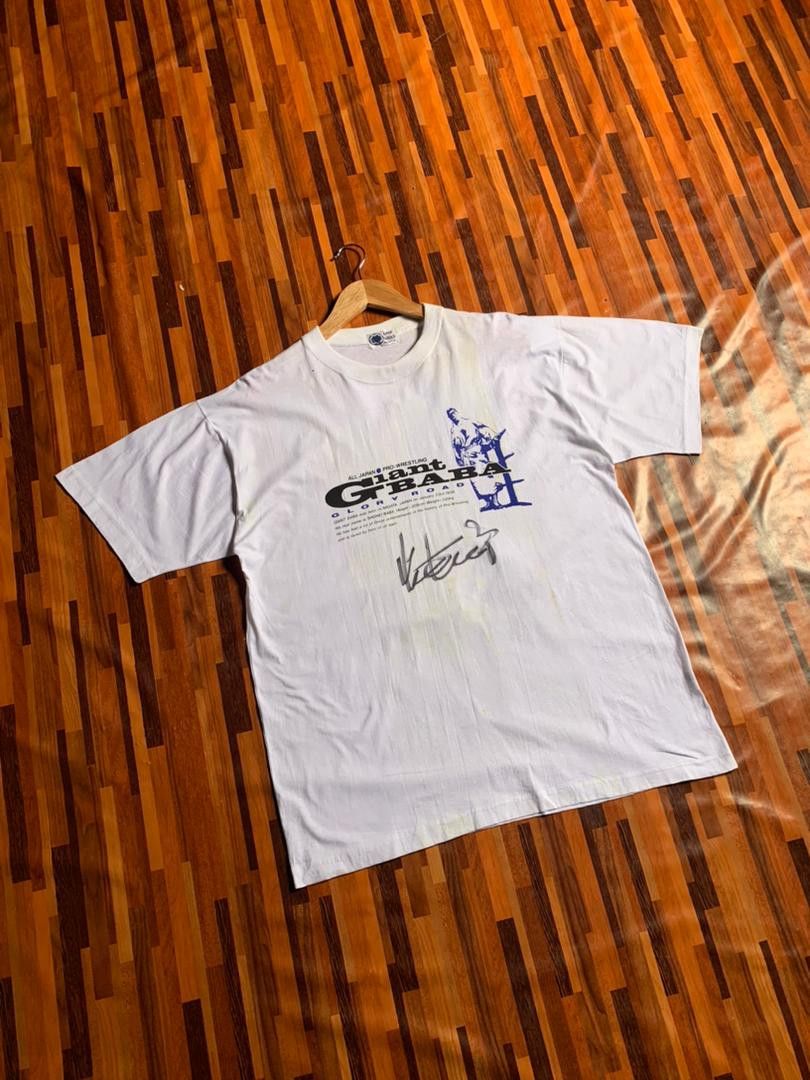 Vintage 90s Giant Baba All Japan Pro Wrestling with signiture Size US L / EU 52-54 / 3 - 1 Thumbnail
