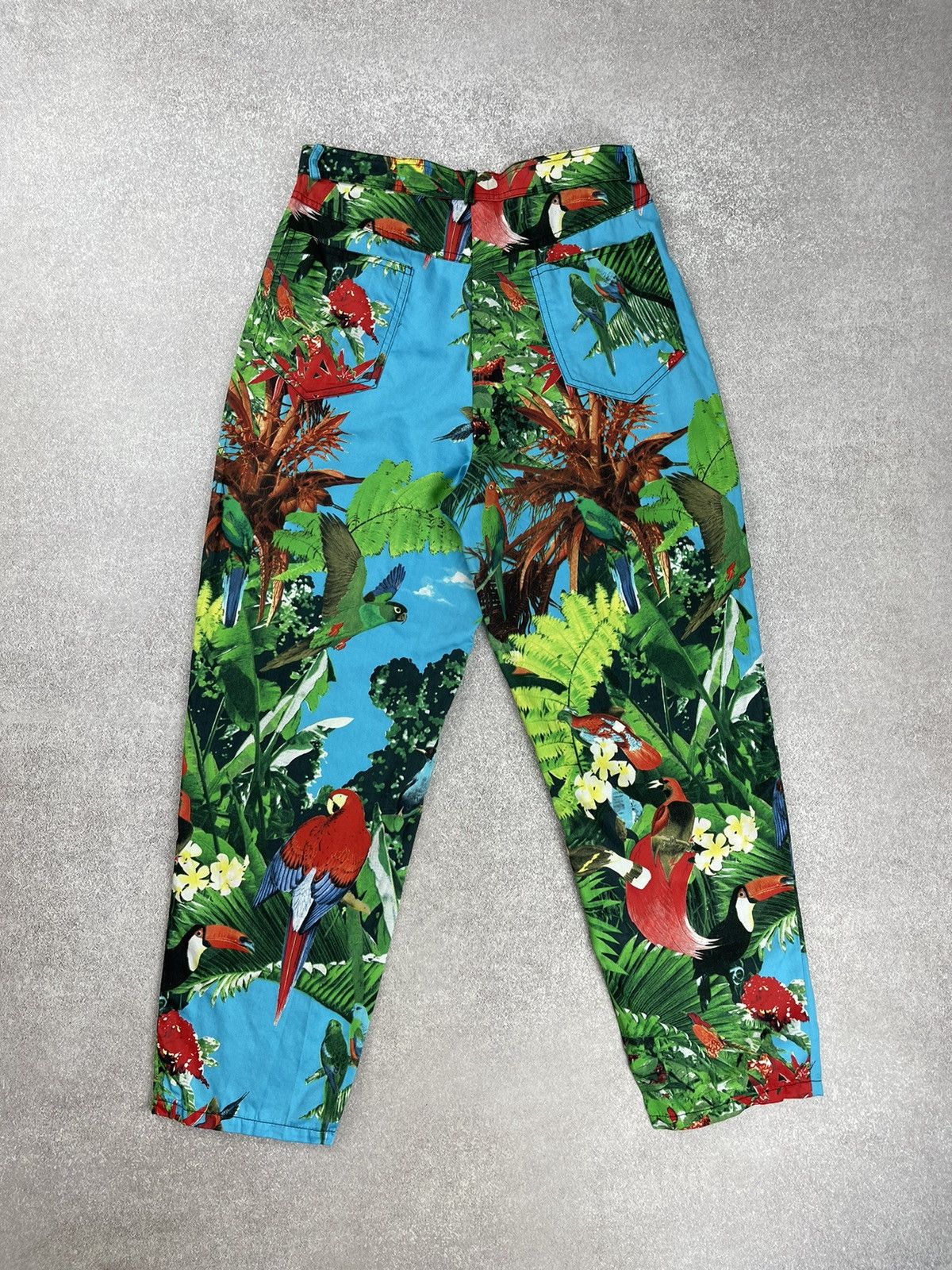 Louis Feraud × Vintage Louis Feraud Suit Blazer Trousers Tropical Bird Print Size M / US 6-8 / IT 42-44 - 17 Thumbnail