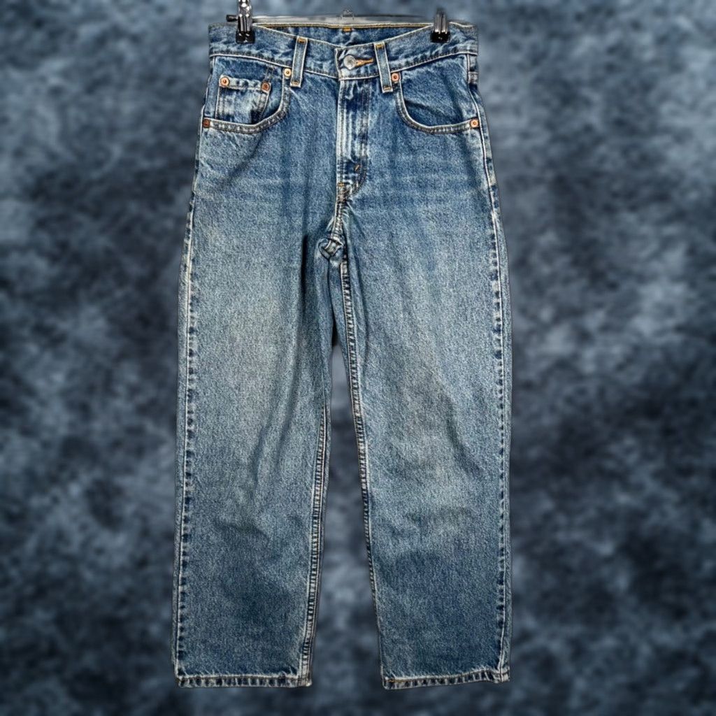 Levi's VINTAGE Levi's 550 Womens Jeans 12 Regular Relaxed High-Waist Blue Denim 5-Pocket Mens? Womens Size 34" / US 12 / IT 48 - 1 Thumbnail