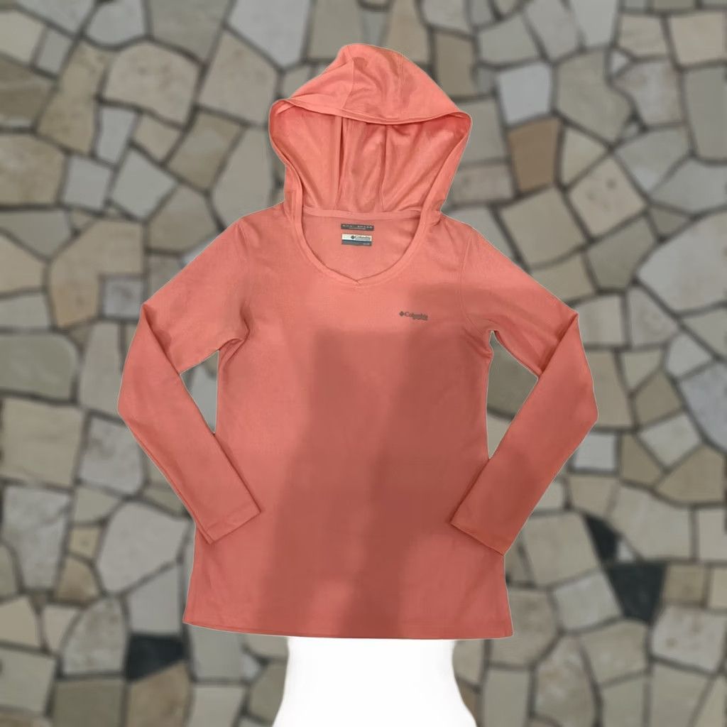 Vintage Columbia PFG Hooded Shirt Men Button-Up Long Sleeve XS Pink Women's XSmall Regular Size Hooded Logo Athletic Size US XS / EU 42 / 0 - 1 Thumbnail