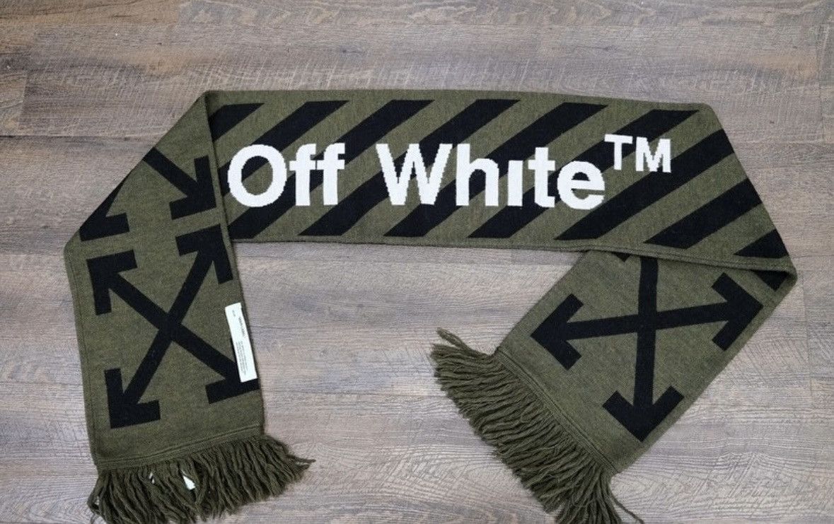 Off-White Off-White Arrows Scarf (Green) Size ONE SIZE - 1 Thumbnail