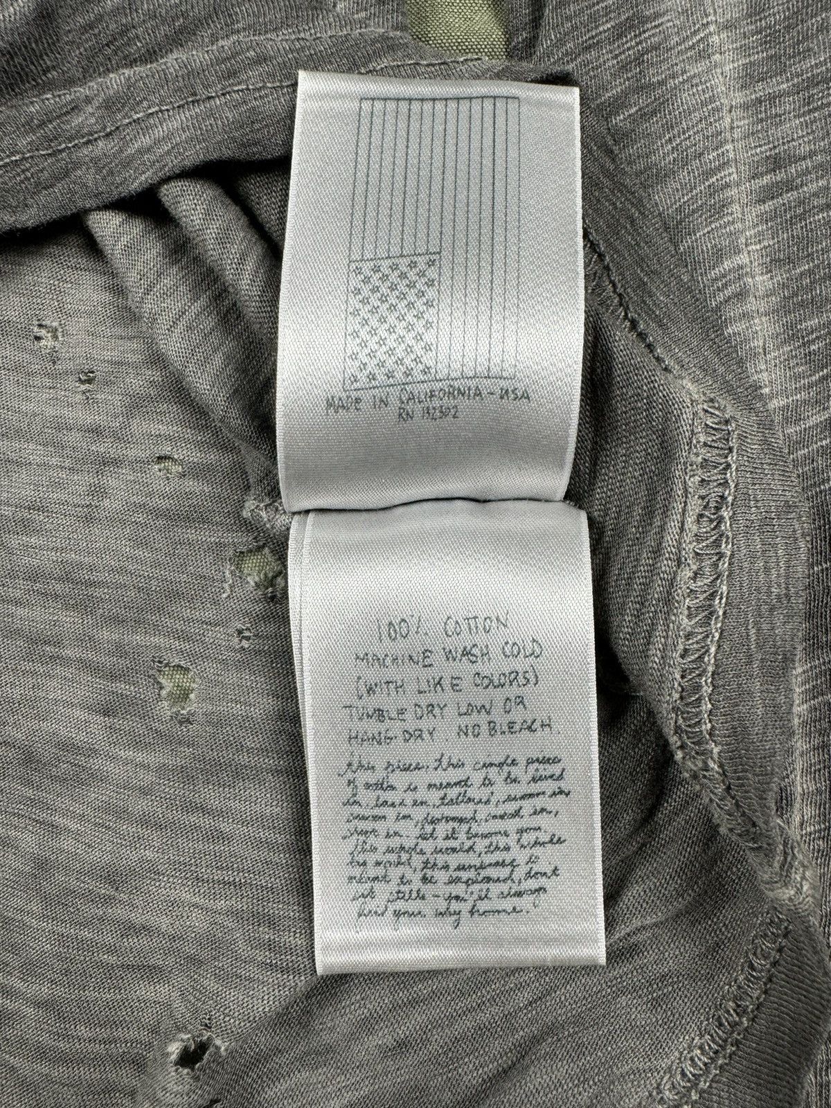 The Squad Distressed Elongated Hem Tee Size US M / EU 48-50 / 2 - 7 Thumbnail