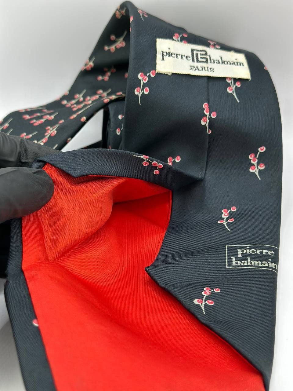 Pierre Balmain Pierre Balmain Paris Vintage Silk Tie Flowered Pattern Size ONE SIZE - 4 Thumbnail
