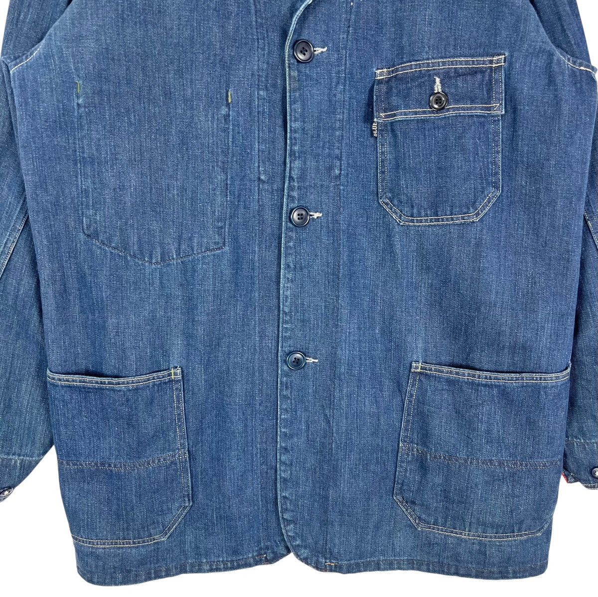 Blue Blue Japan × Japanese Brand Blue Blue Japan Denim Chore Jacket Size US XL / EU 56 / 4 - 4 Thumbnail