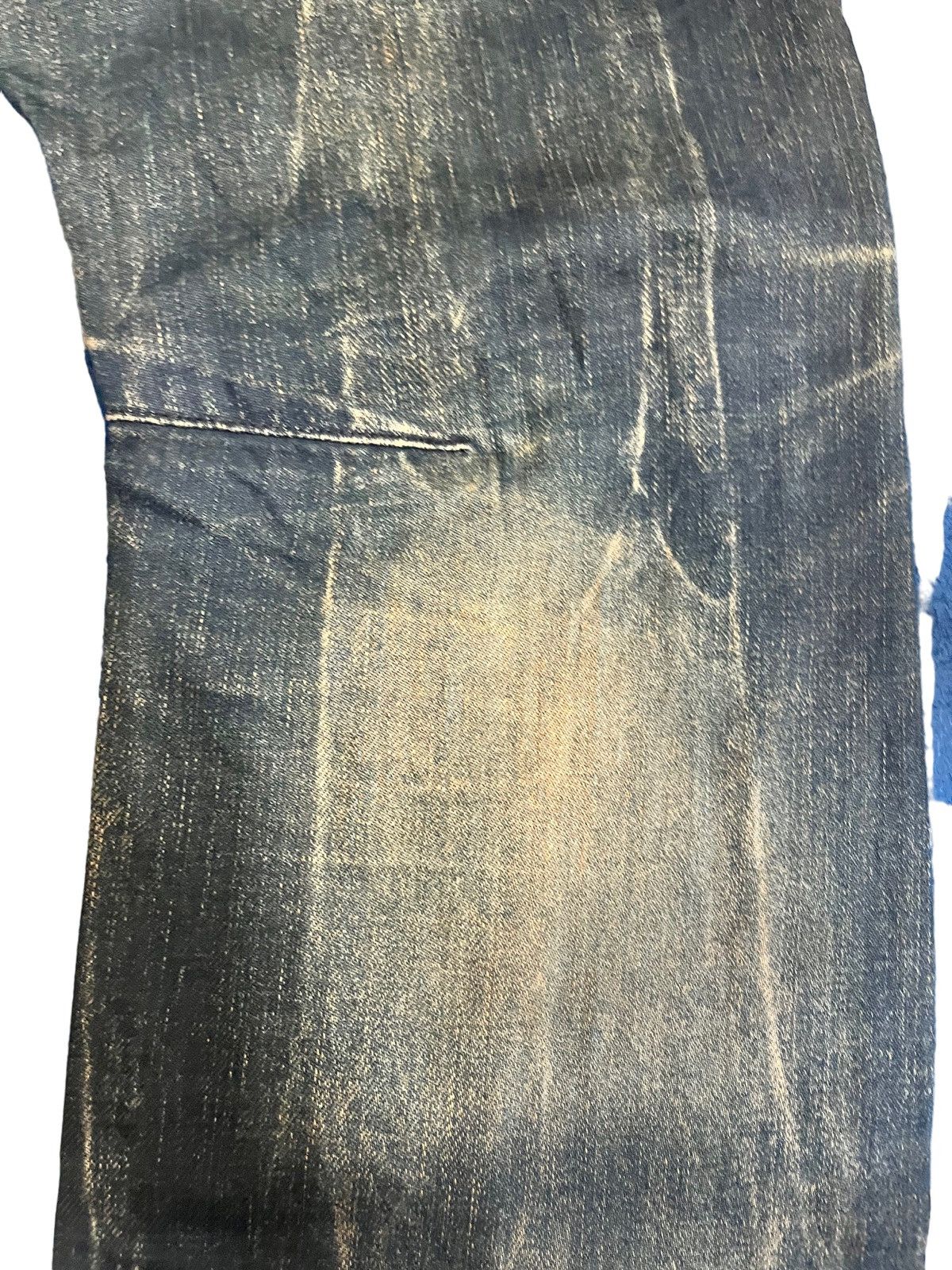 Japanese Brand Vintags Mudwash Back Number Curve Style Jeans Size US 33 - 6 Thumbnail