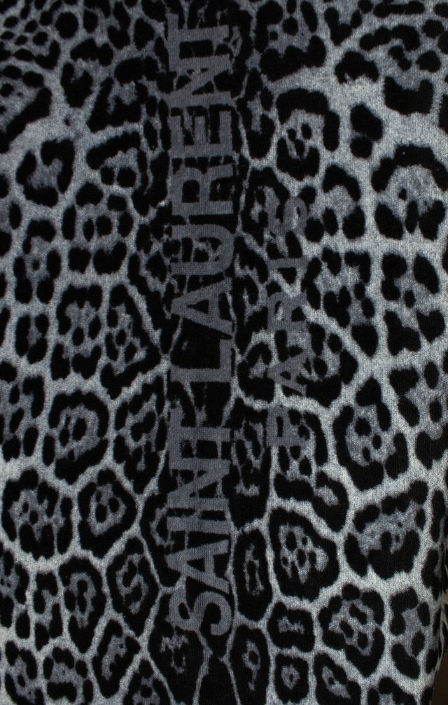 Saint Laurent Paris Saint Laurent, Leopard bath towel in graphite Size ONE SIZE - 3 Thumbnail