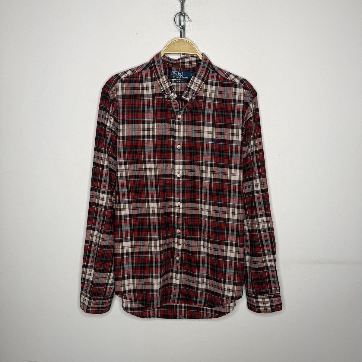 Polo Ralph Lauren 90s Polo Ralph Lauren Vintage Shirt Plaid Button Up Flannel Size US M / EU 48-50 / 2 - 1 Thumbnail
