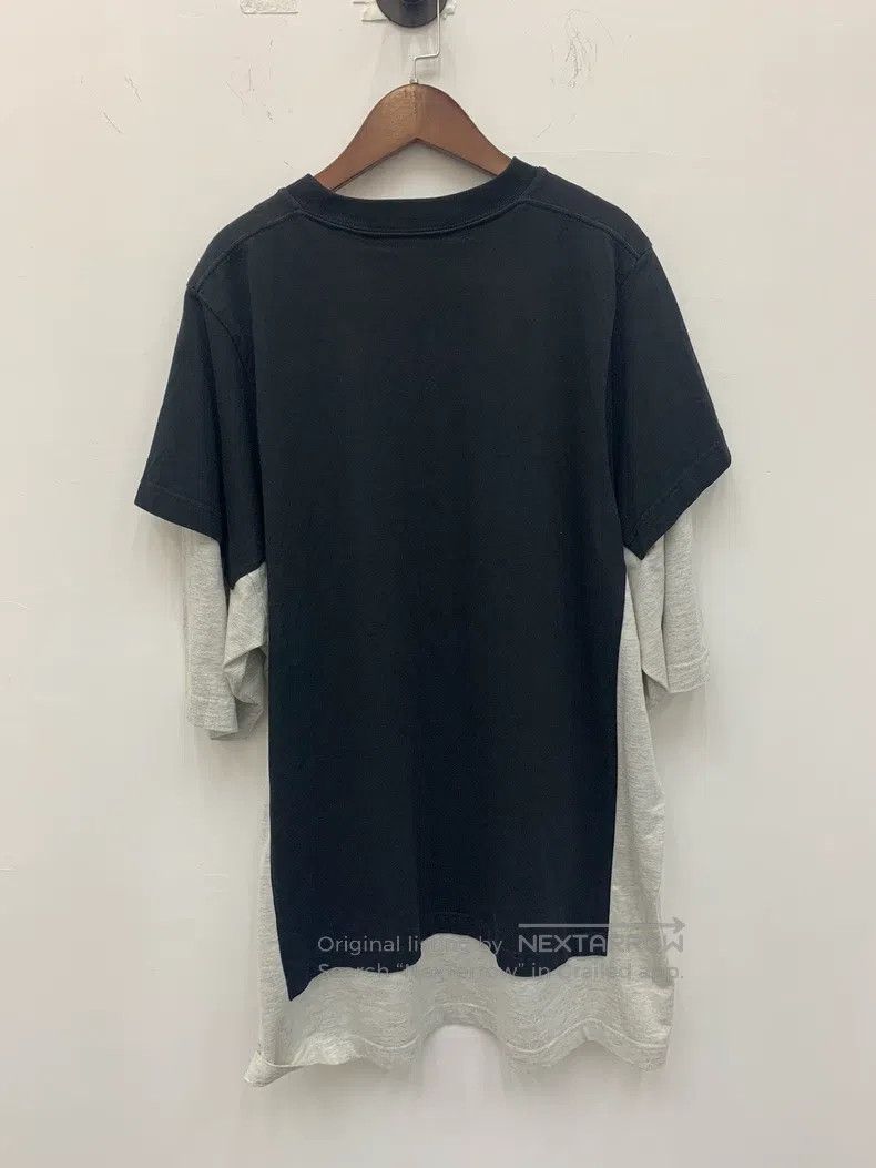 Balenciaga Balenciaga Black and Gray Color Blocked Short Sleeve, XXS Size US XXS / EU 40 - 2 Thumbnail