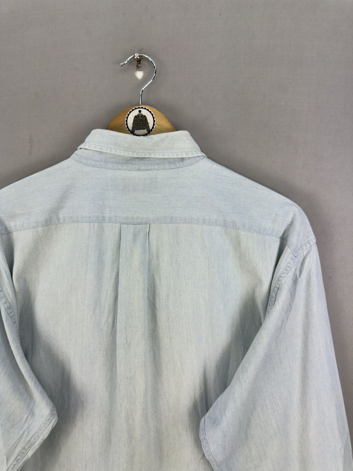 Edwin Edwin Double Pocket Denim Flannel Shirt Button Up Size US L / EU 52-54 / 3 - 5 Thumbnail