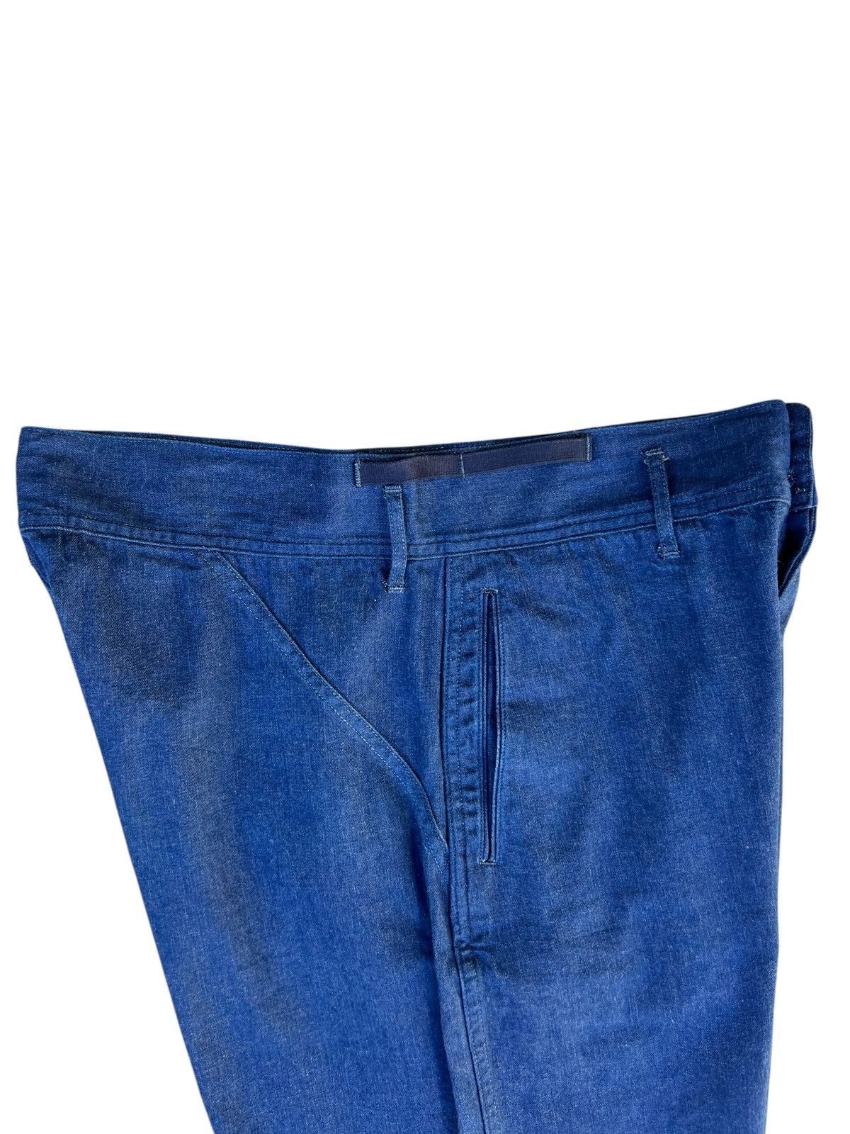Chimala Chimala Indigo Blue Denim Cropped Baggy Trouser Pant Size US 32 / EU 48 - 19 Thumbnail