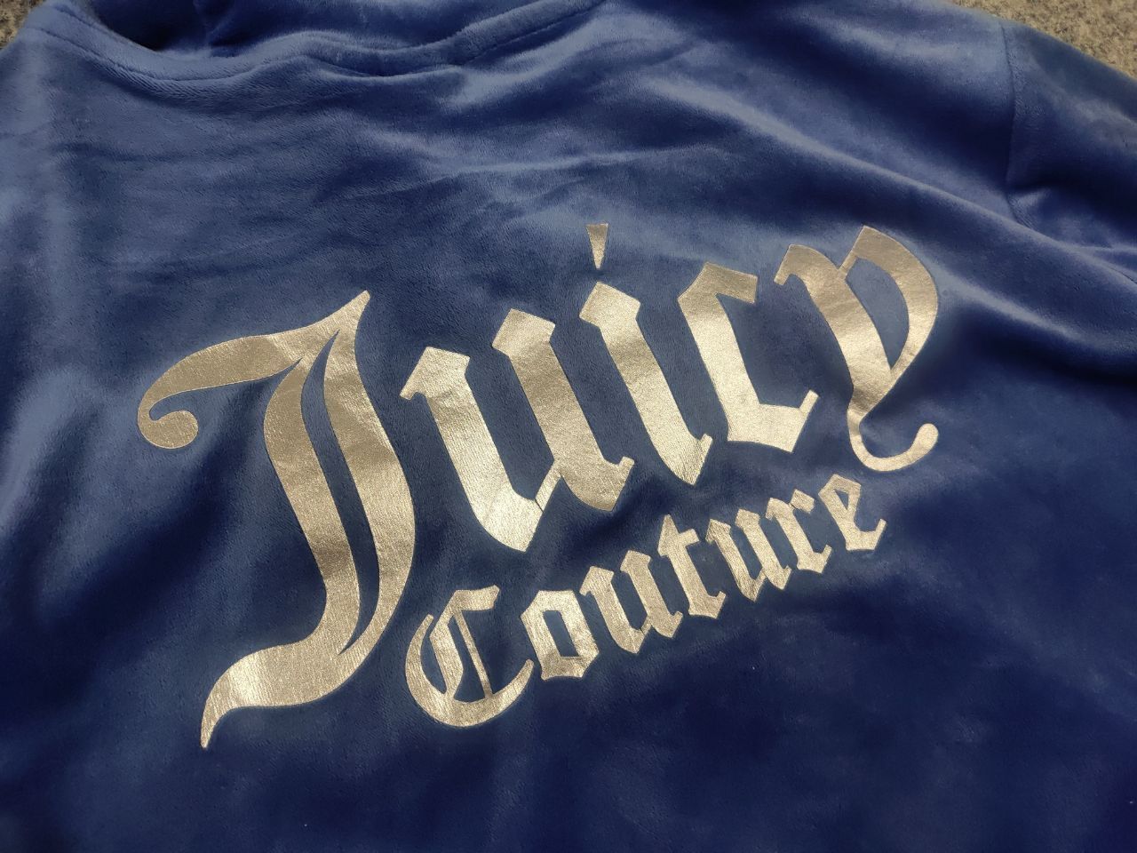 Juicy Couture Juicy Couture Blue Graphic velour zip Hoodie Vintage Y2k Size XL / US 12-14 / IT 48-50 - 9 Thumbnail