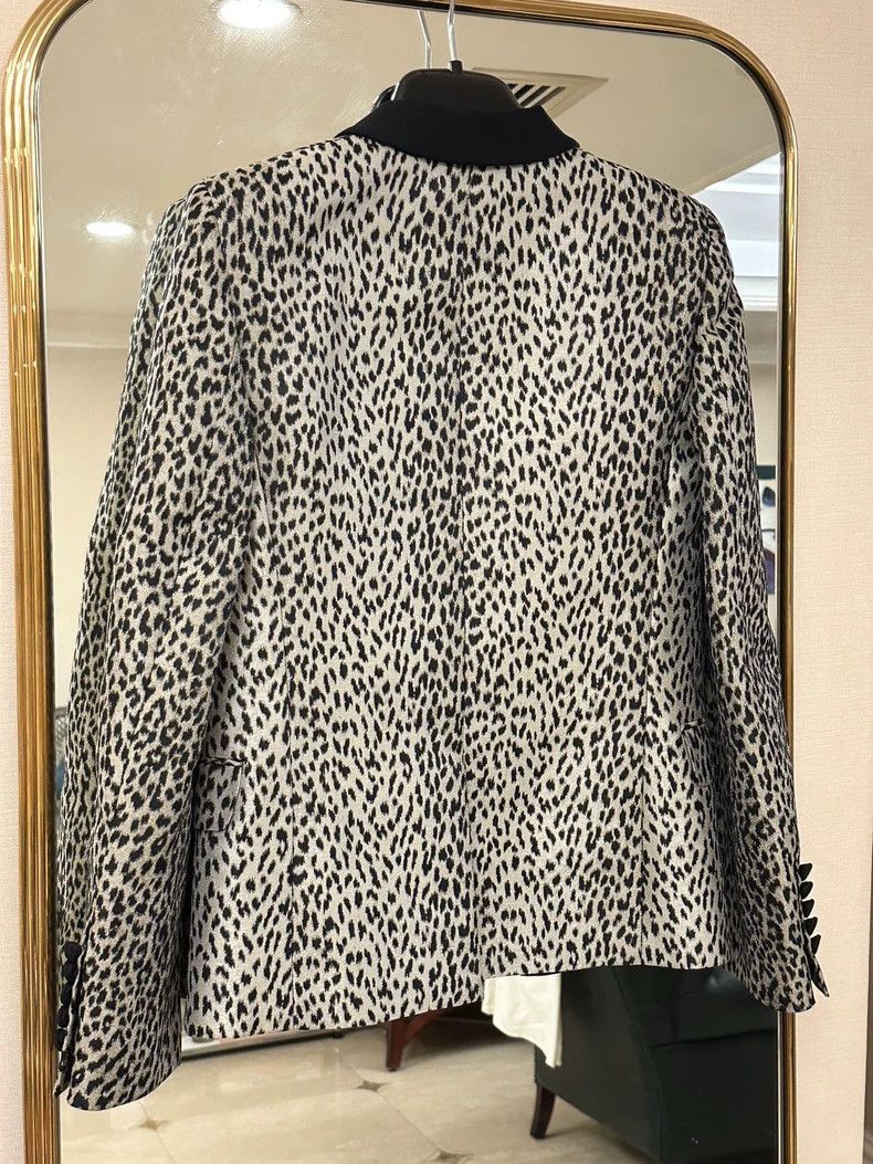 Saint Laurent Paris Saint Laurent Paris Saint Laurent Women's Leopard Print Bl Size XS / US 0-2 / IT 36-38 - 5 Thumbnail