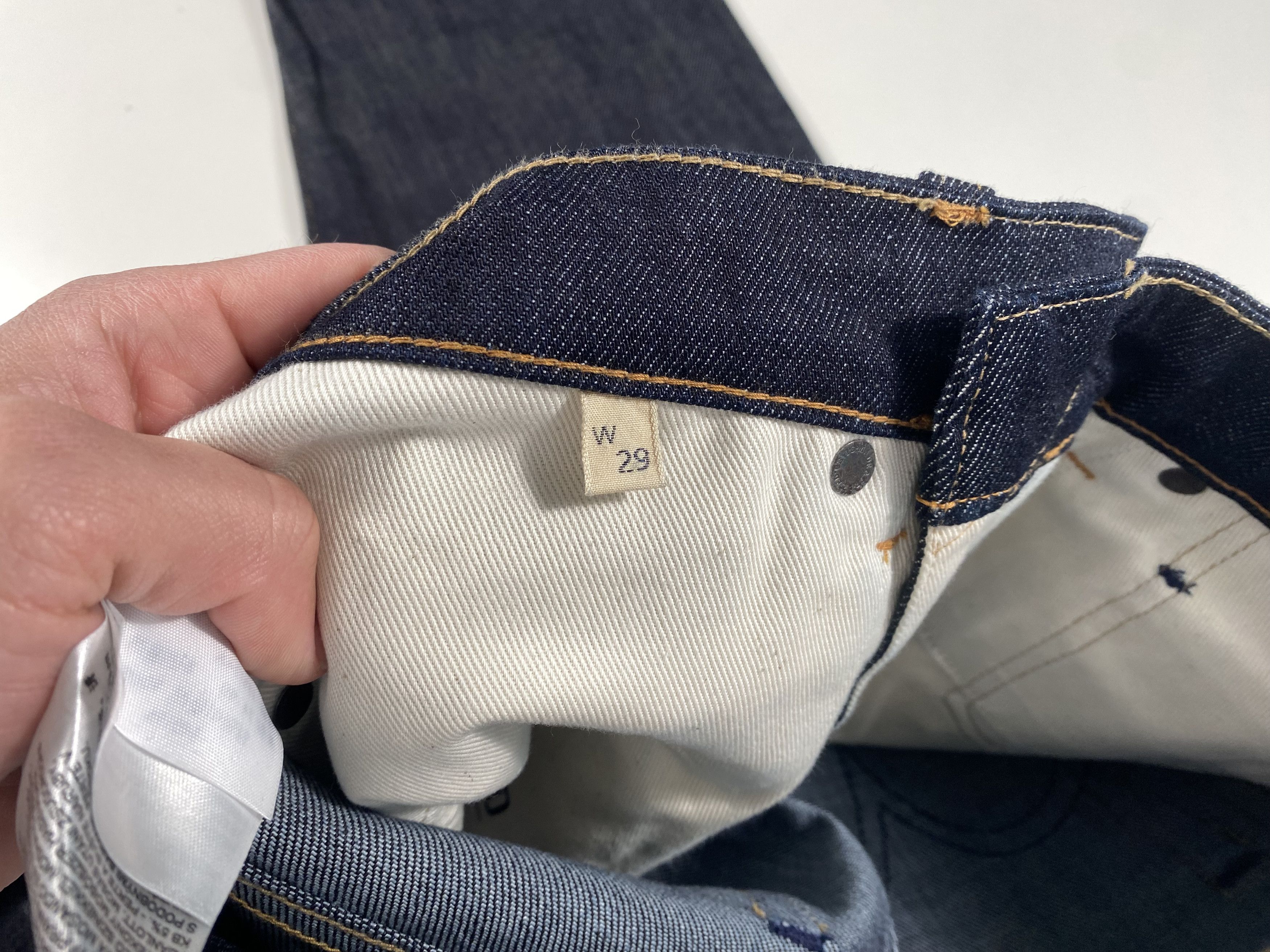 Levi's Levi's Made & Crafted Needle Narrow Dark Wash Selvedge Jeans Size US 28 / EU 44 - 5 Thumbnail