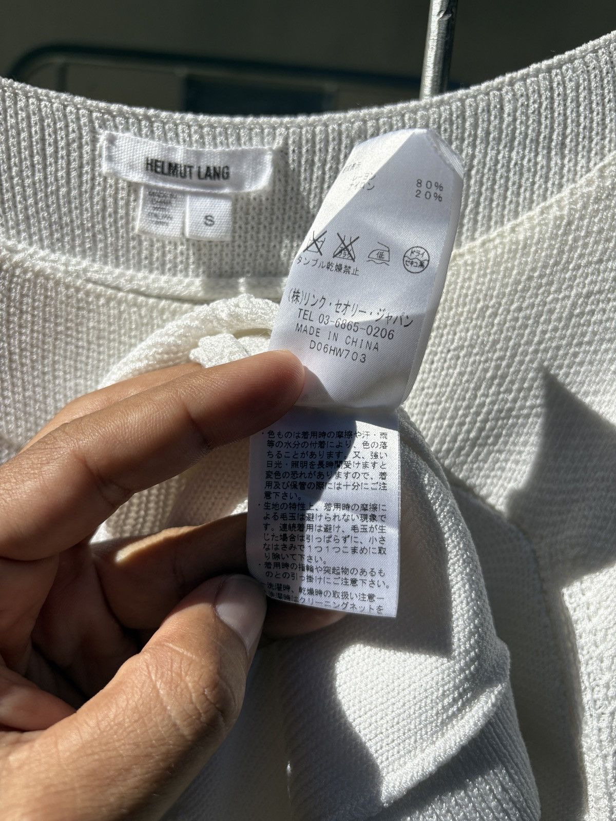 Helmut Lang Helmut Lang white knitted blouse Size S / US 4 / IT 40 - 15 Thumbnail