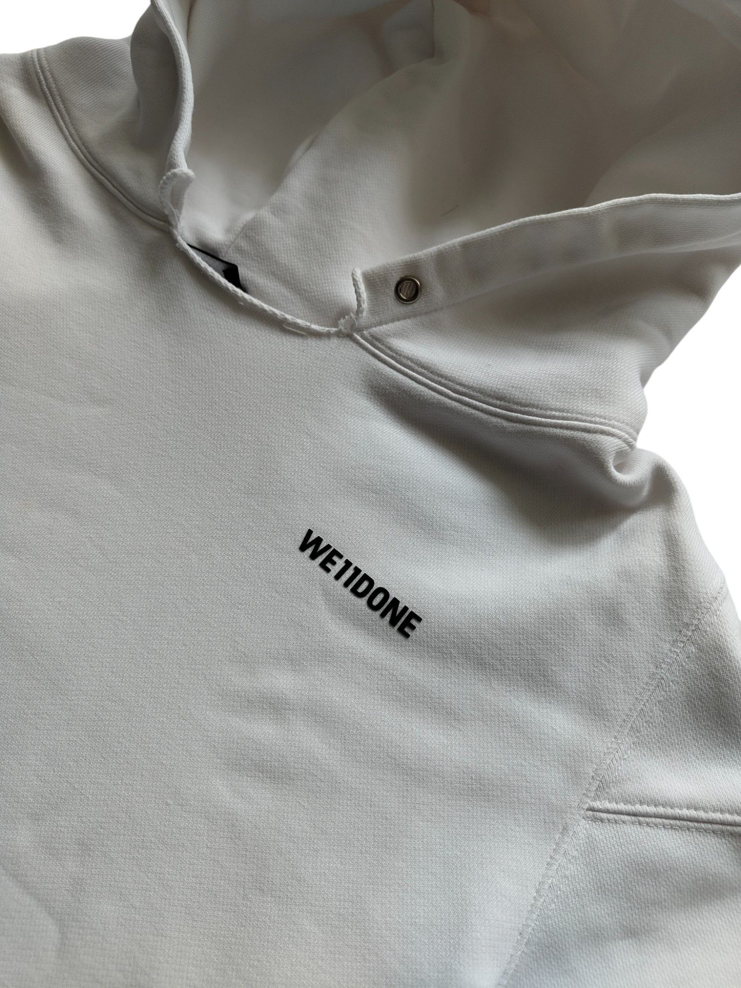WE11DONE White Cotton Hoodie Size S / US 4 / IT 40 - 3 Thumbnail