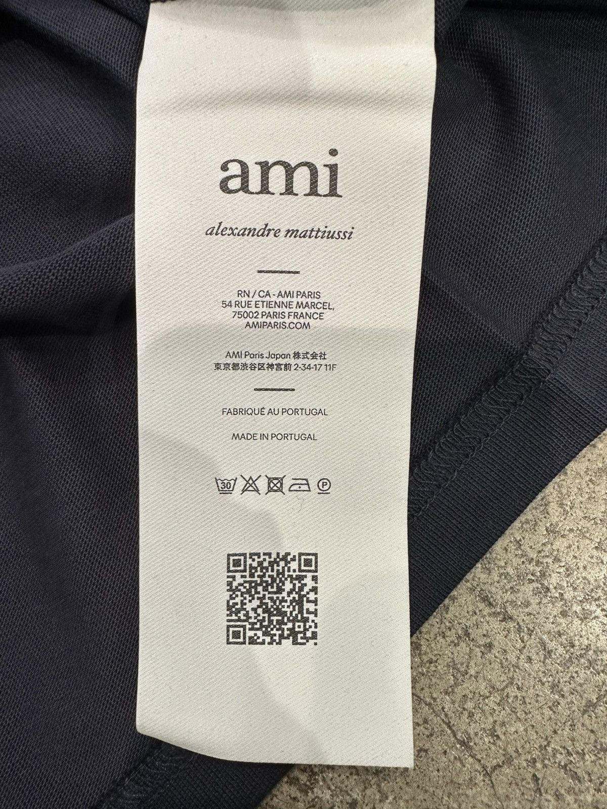 AMI AMI - ADC Tshirt Navy Size US L / EU 52-54 / 3 - 4 Thumbnail
