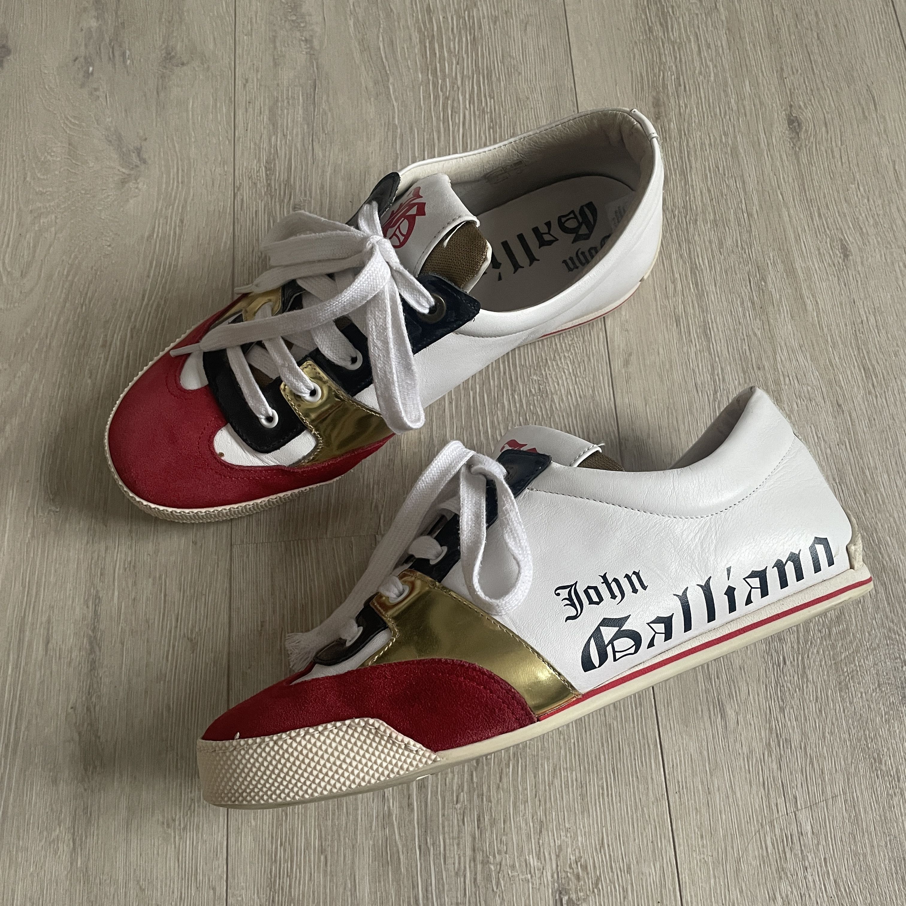 John Galliano John Galliano mainline leather sneakers Size US 10 / EU 43 - 2 Thumbnail