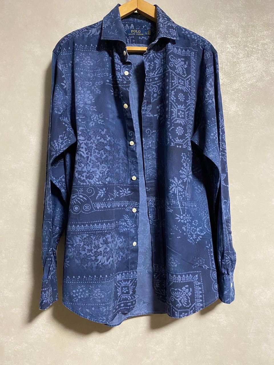 Japanese Brand × Polo Ralph Lauren Polo Ralph Lauren Distressed Bandana Shirt Size US L / EU 52-54 / 3 - 1 Thumbnail