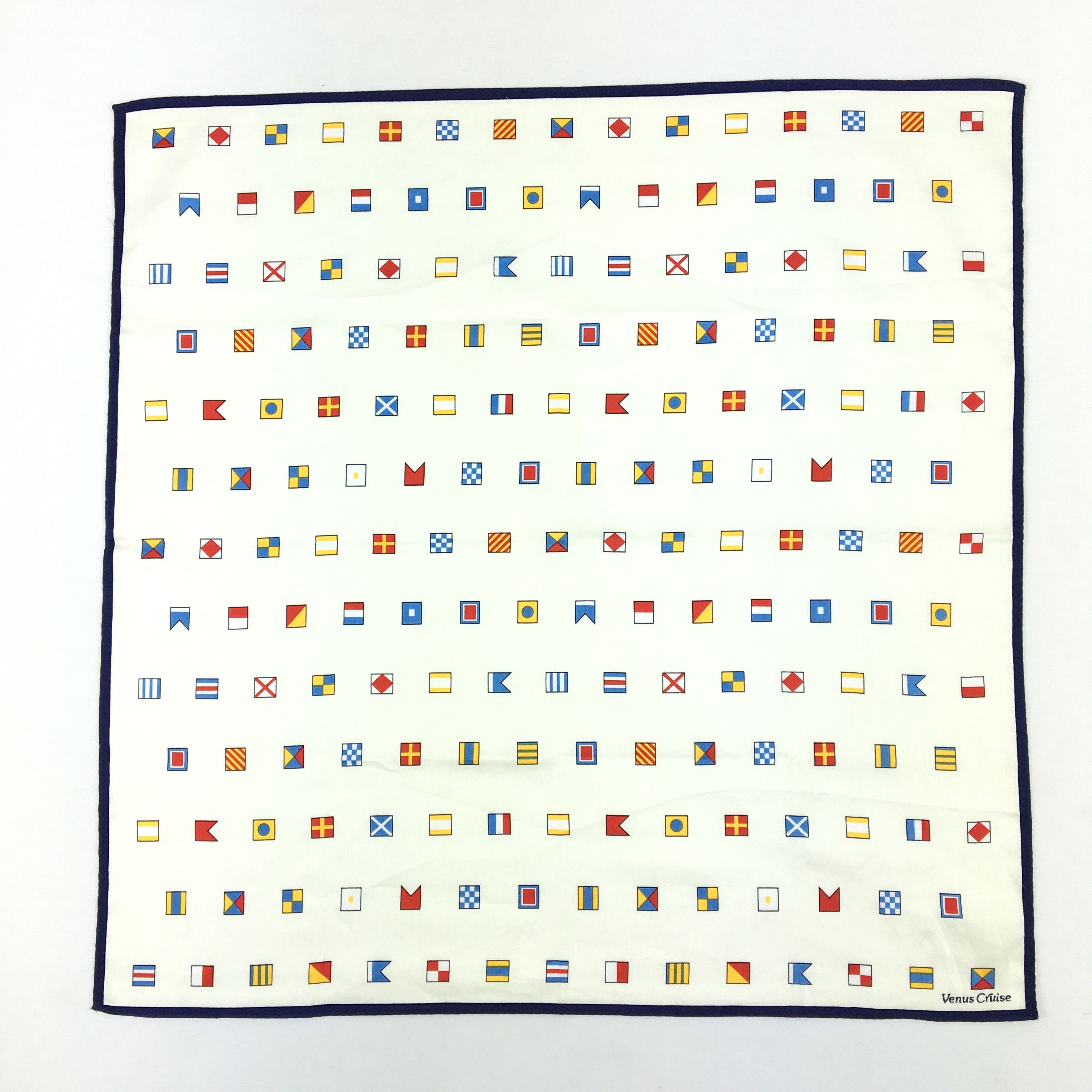 Vintage Vintage 90s Venus Cruise Handkerchief Bandana Pocket Square Size ONE SIZE - 2 Thumbnail