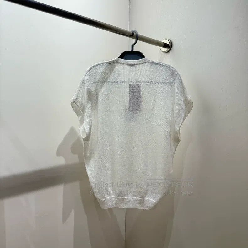 Brunello Cucinelli Brunello Cucinelli Beaded V-neck Knitted Sweater Size S / US 4 / IT 40 - 2 Thumbnail
