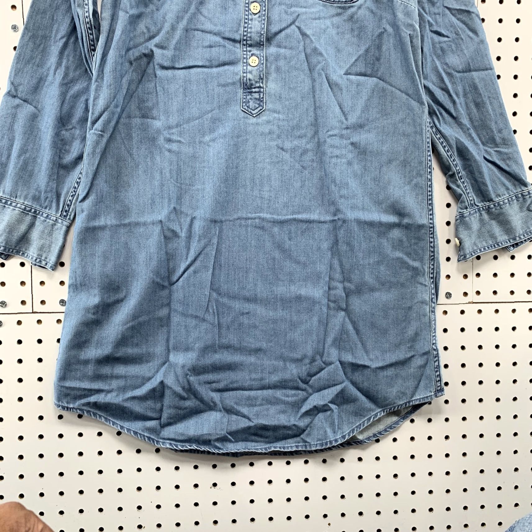 J.Crew JCREW Denim Shirt Dress Womens Small Blue Long Sleeve Button Up Collared Size S / US 4 / IT 40 - 7 Thumbnail