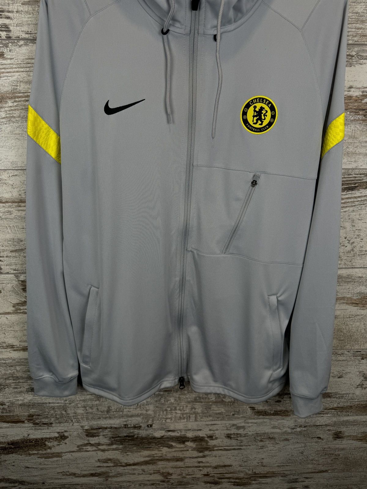 Chelsea Soccer × Nike Mens Vintage Nike FC Chelsea Track Jacket zip hoodie Size US L / EU 52-54 / 3 - 4 Thumbnail
