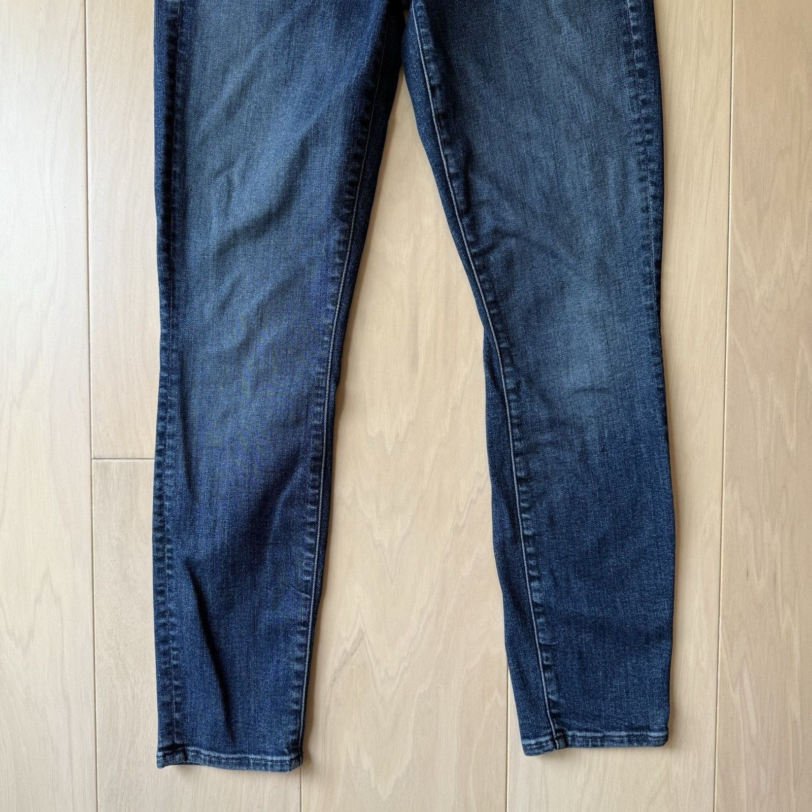 MOTHER Mother Looker Crop Jeans Women's 26 Blue Dark Wash Glam Size 26" / US 2 / IT 38 - 4 Thumbnail